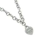 A silver 'Return To Tiffany' chain necklace, by Tiffany & Co.Signed Tiffany & Co.