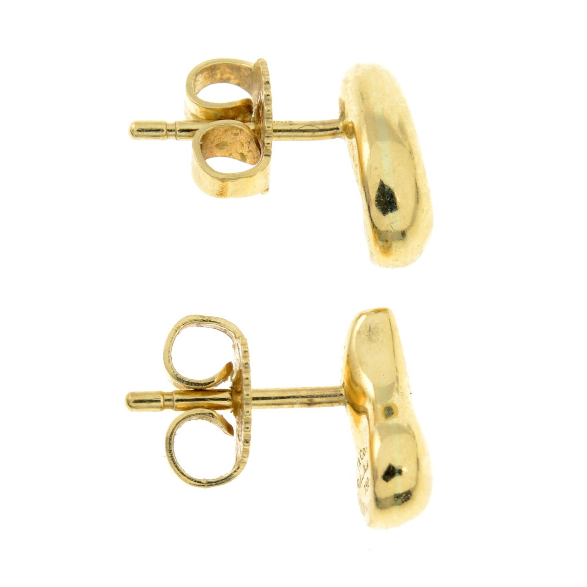 A pair of 'Teardrop' stud earrings, by Elsa Peretti for Tiffany & Co.Signed T&Co. - Bild 2 aus 2