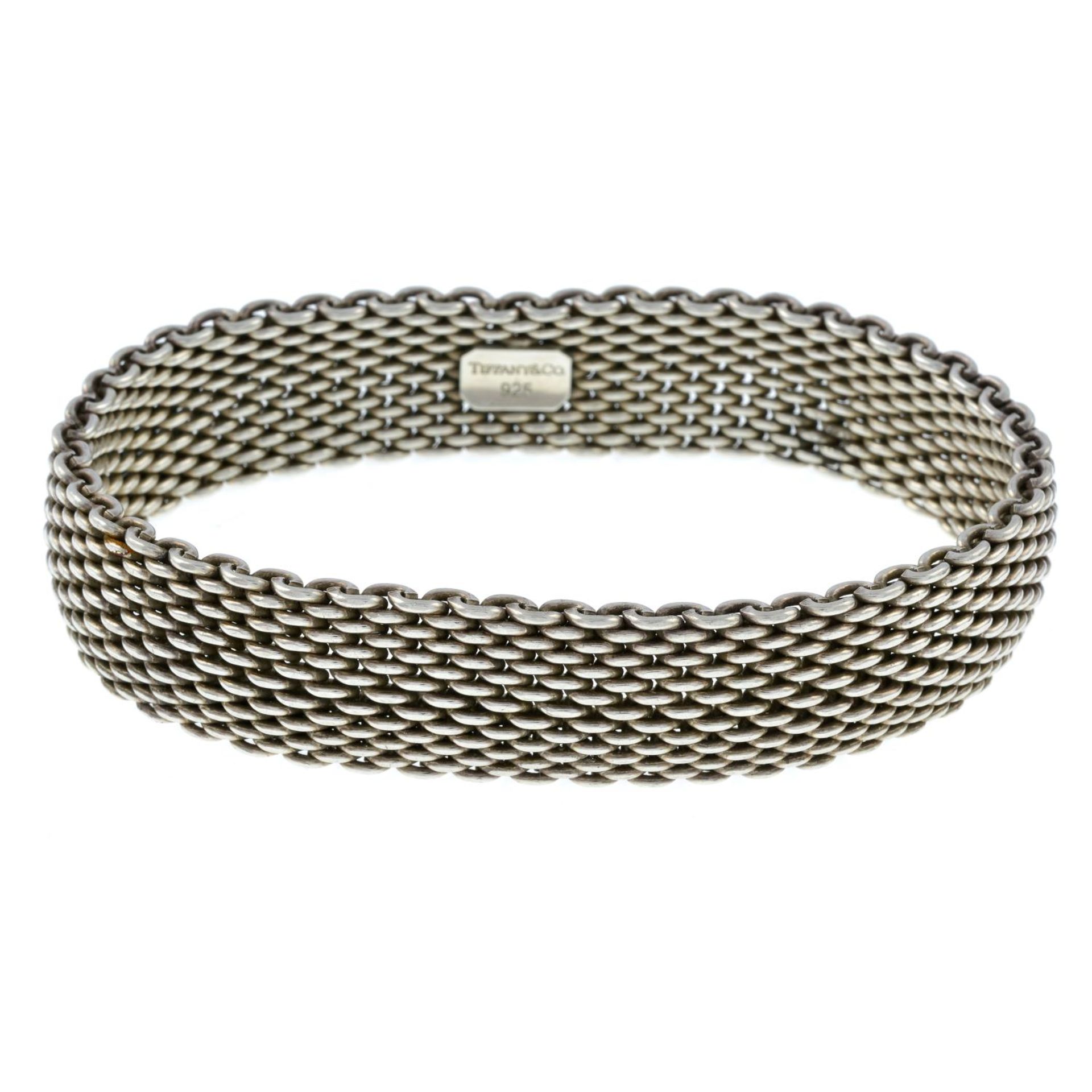 A 'Mesh' bracelet, by Tiffany & Co.Signed Tiffany & Co.