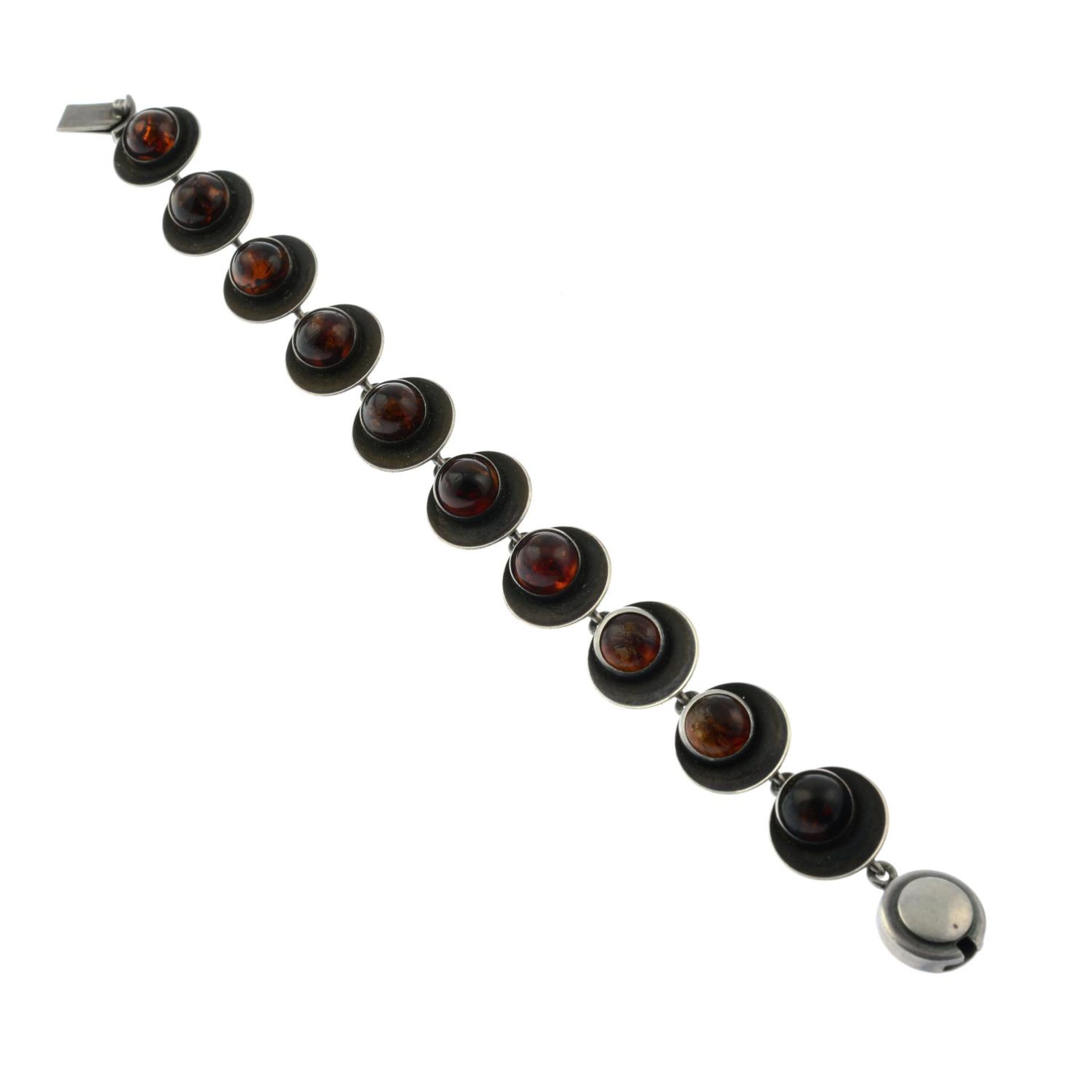 An amber bracelet, by N.E. - Image 2 of 3