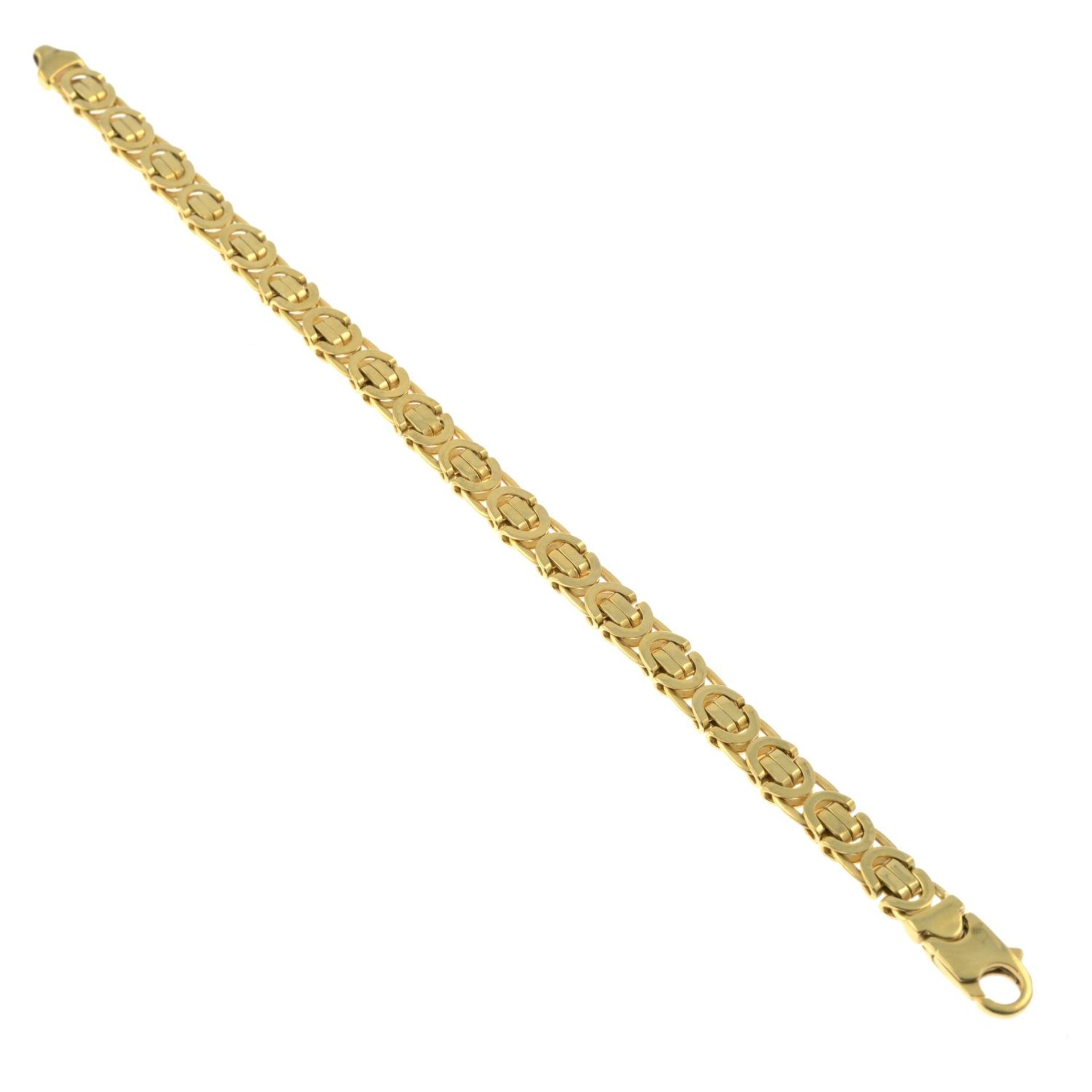 A 9ct gold bracelet. - Image 3 of 3