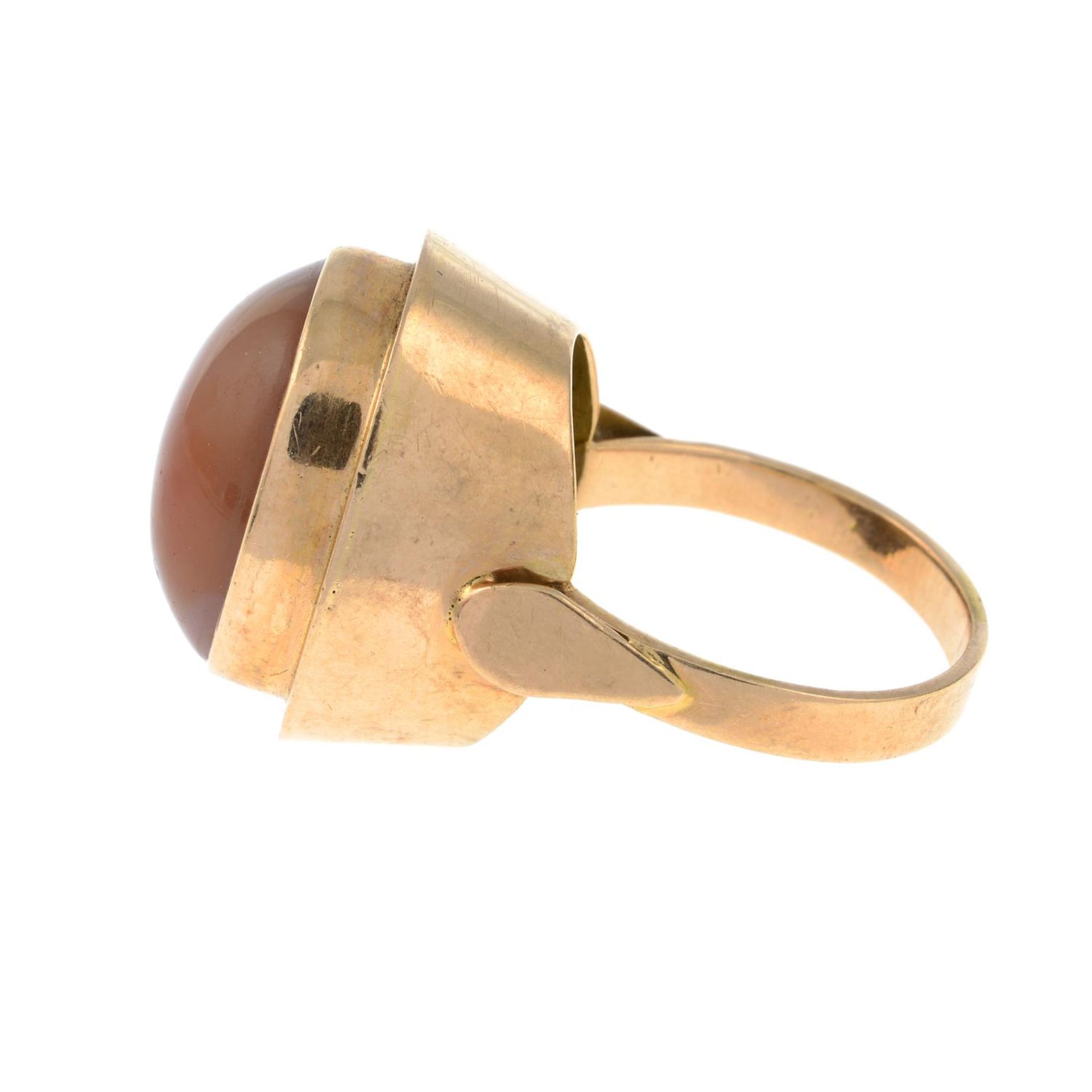 A carnelian single-stone ring.Ring size P. - Bild 2 aus 3