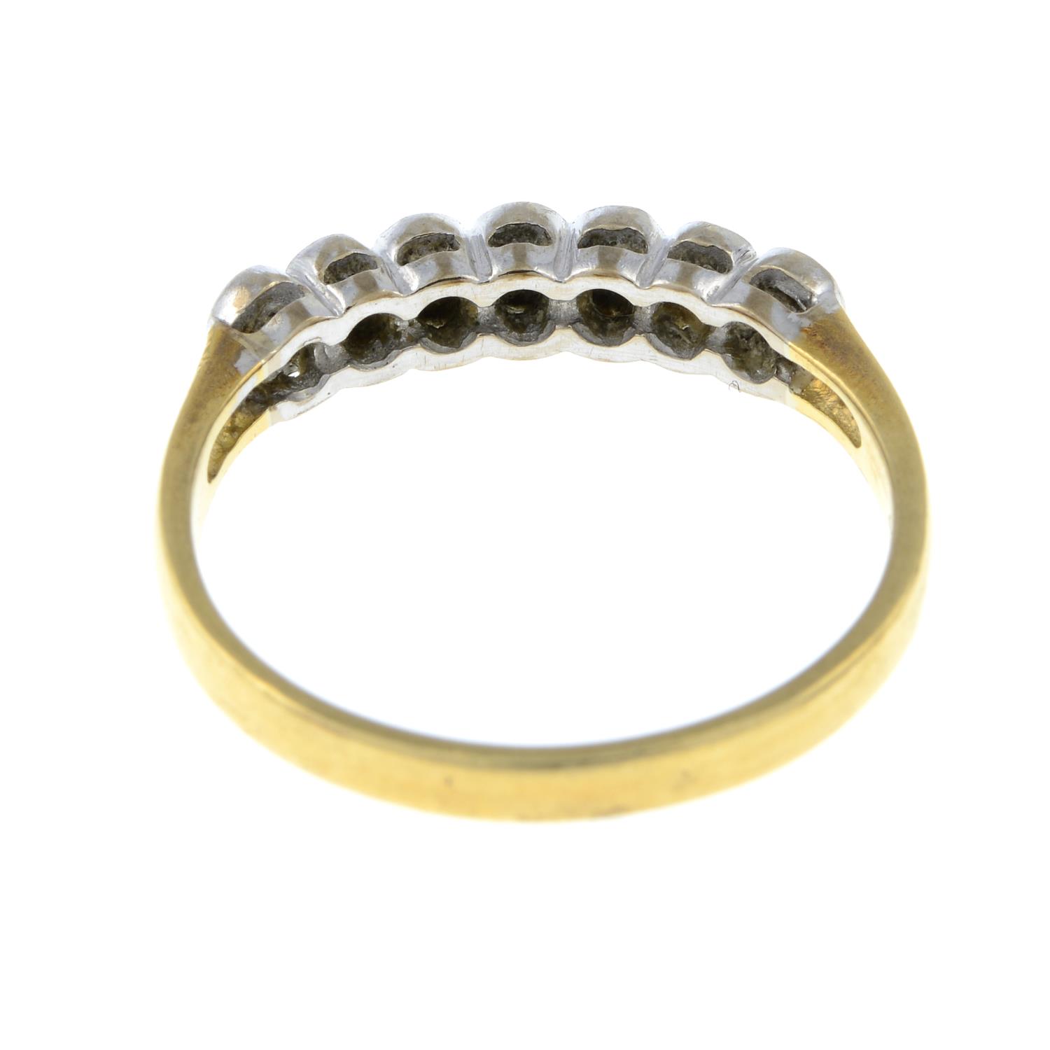 An 18ct gold diamond ring, - Bild 3 aus 3