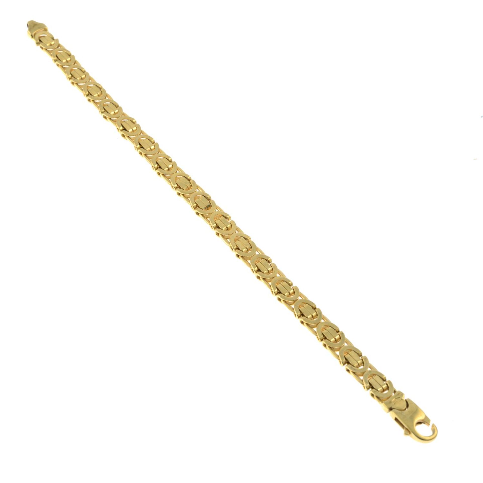 A 9ct gold bracelet. - Image 2 of 3