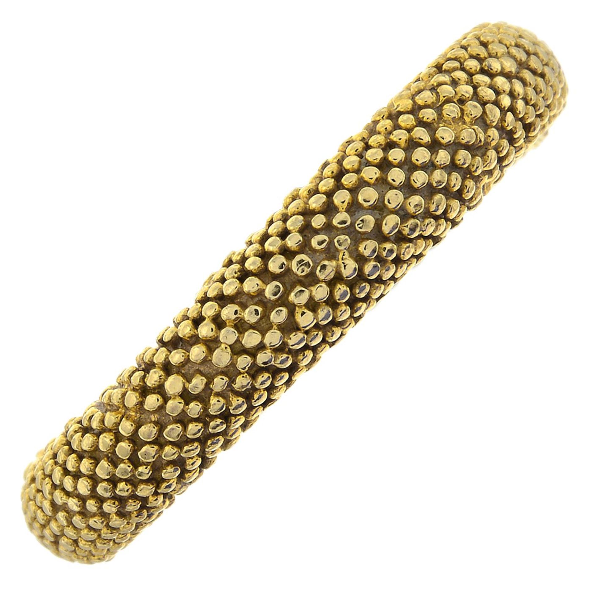 An 18ct gold 'Star Dust' band ring, by Links of London.Maker's marks for Links of London.
