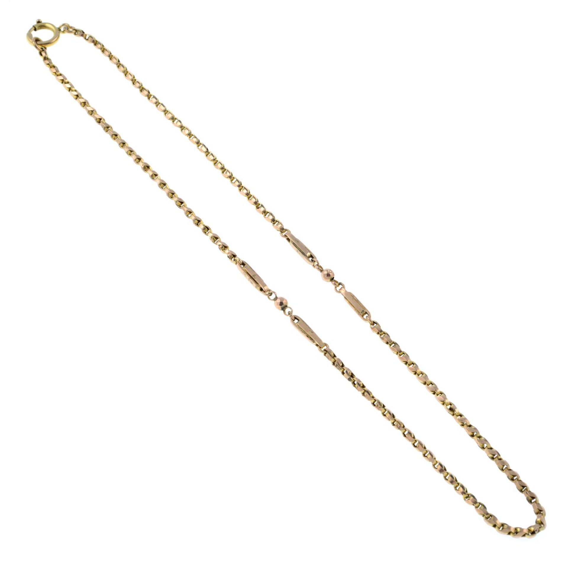 A fancy-link chain.Length 46.5cms. - Image 2 of 2