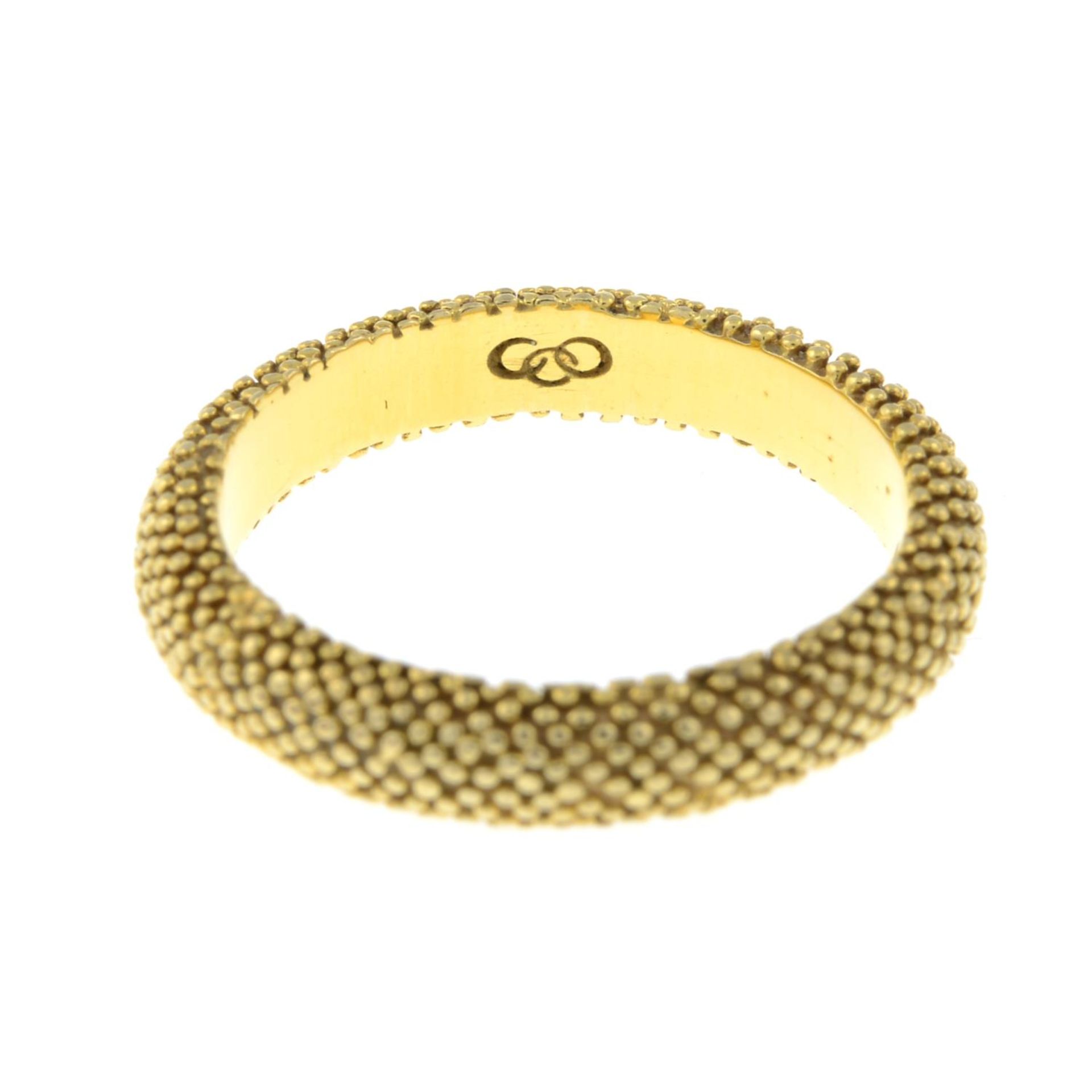 An 18ct gold 'Star Dust' band ring, by Links of London.Maker's marks for Links of London. - Bild 3 aus 3