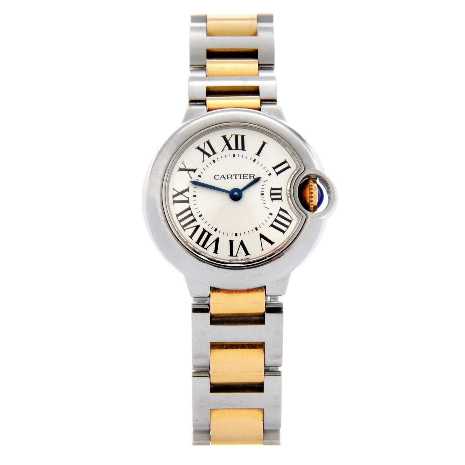 CARTIER - a Ballon Bleu bracelet watch.