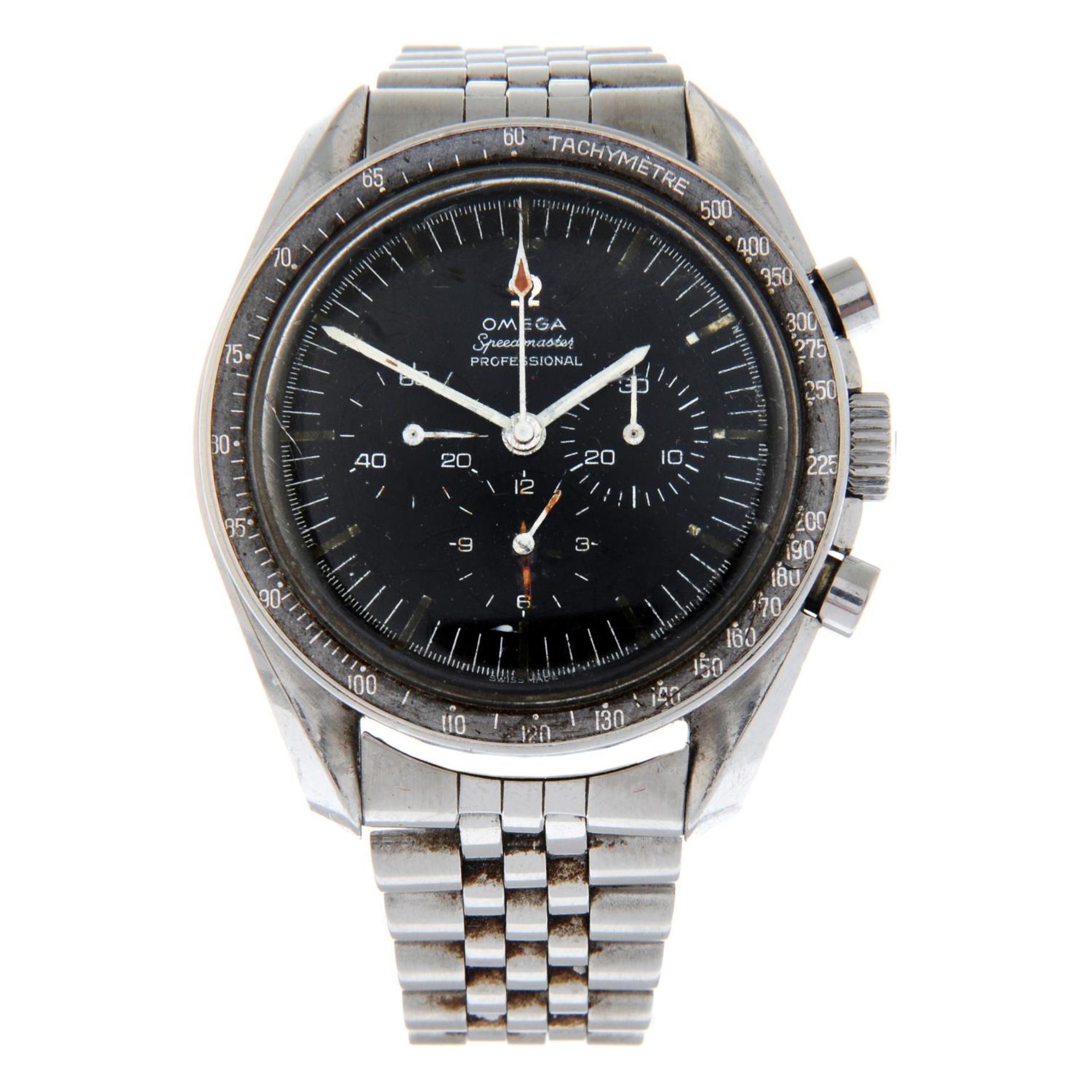 OMEGA - a Speedmaster Professional chronograph bracelet watch.