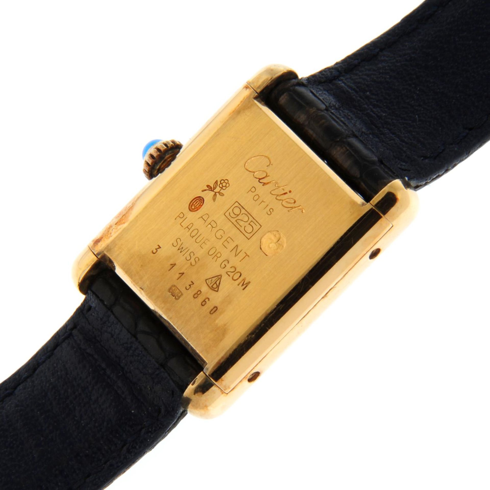 CARTIER - a Must de Cartier Tank wrist watch. - Bild 5 aus 5