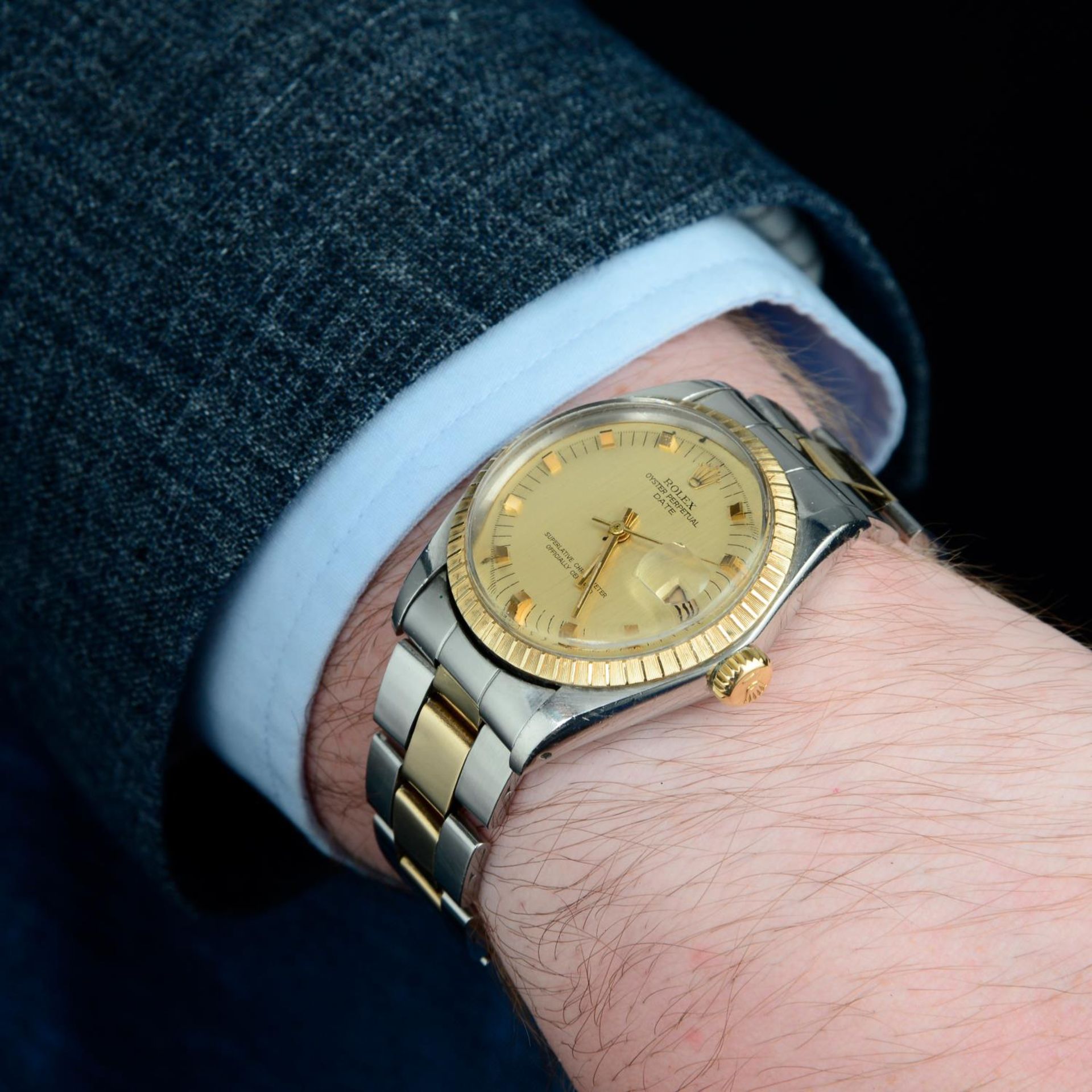 ROLEX - a Oyster Perpetual Date bracelet watch. - Bild 3 aus 5