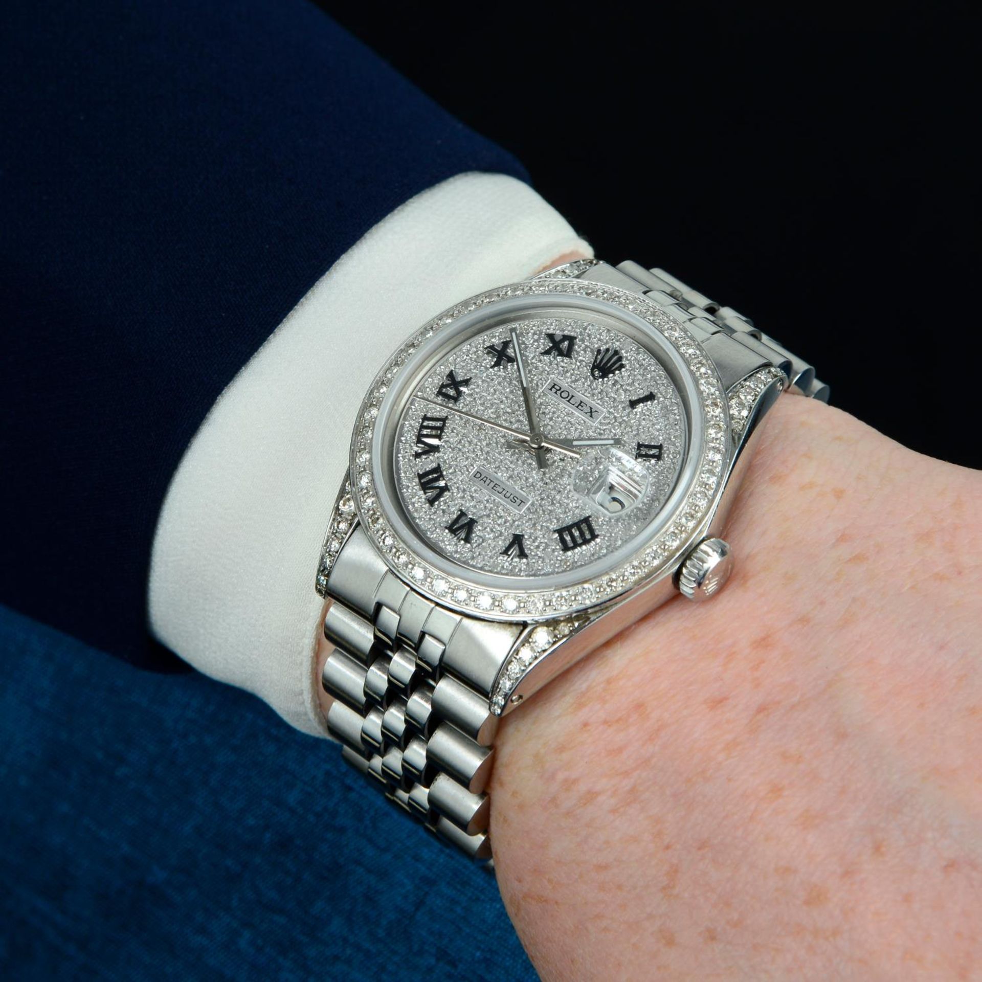 ROLEX - an Oyster Perpetual Datejust bracelet watch. - Bild 3 aus 5