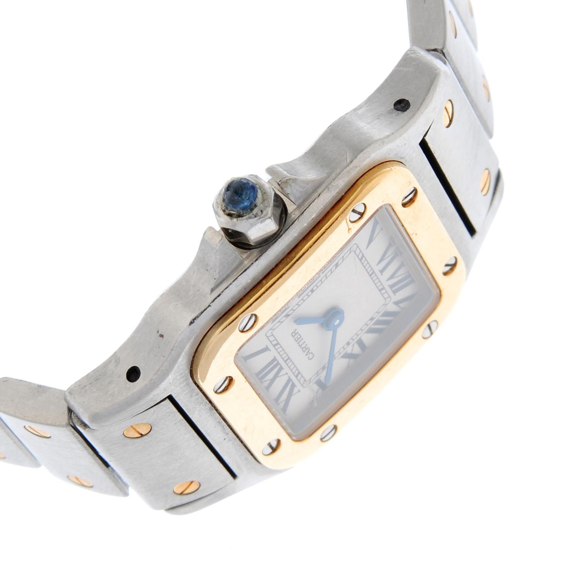 CARTIER - a Santos bracelet watch. - Bild 4 aus 5