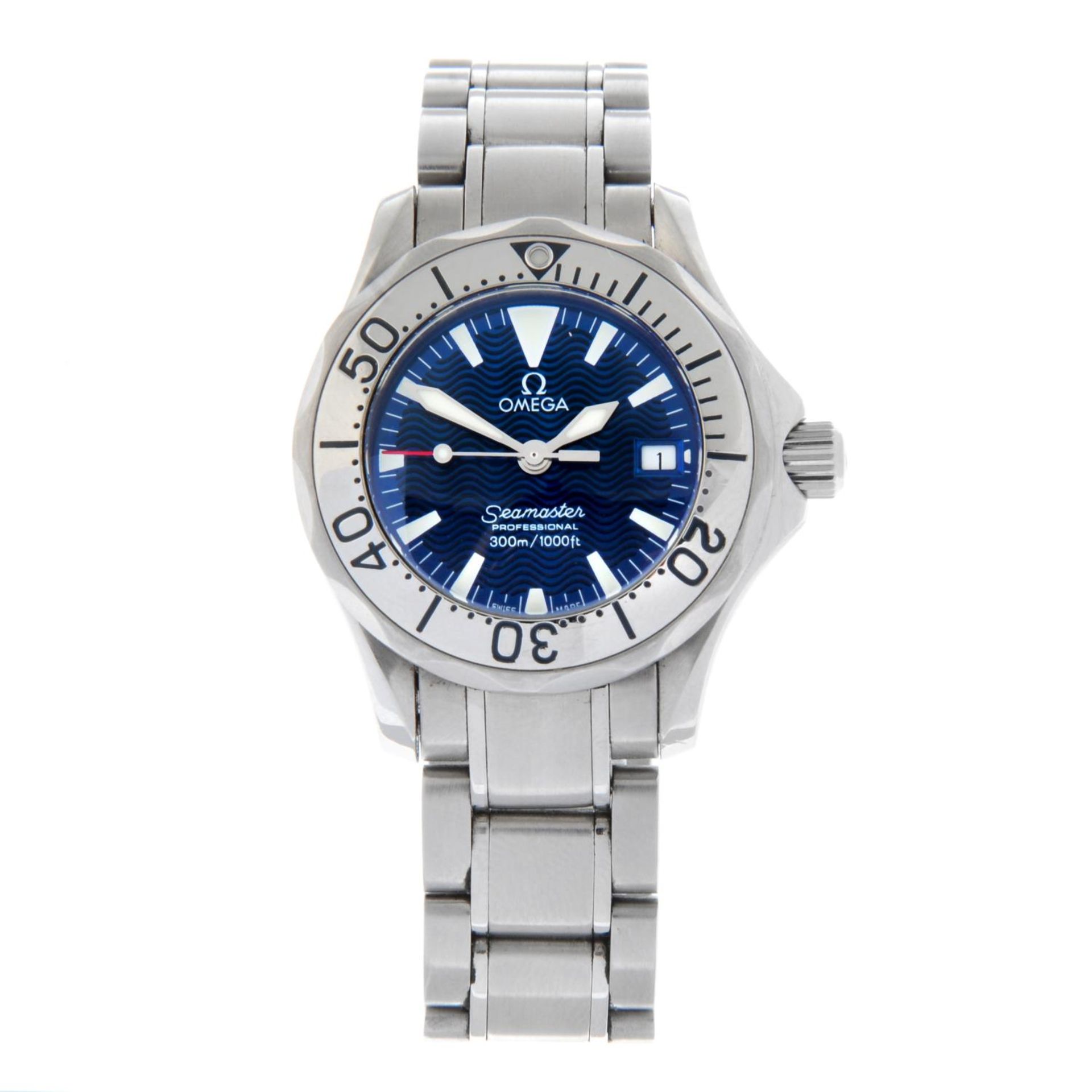 OMEGA - a Seamaster Professional 300M bracelet watch.