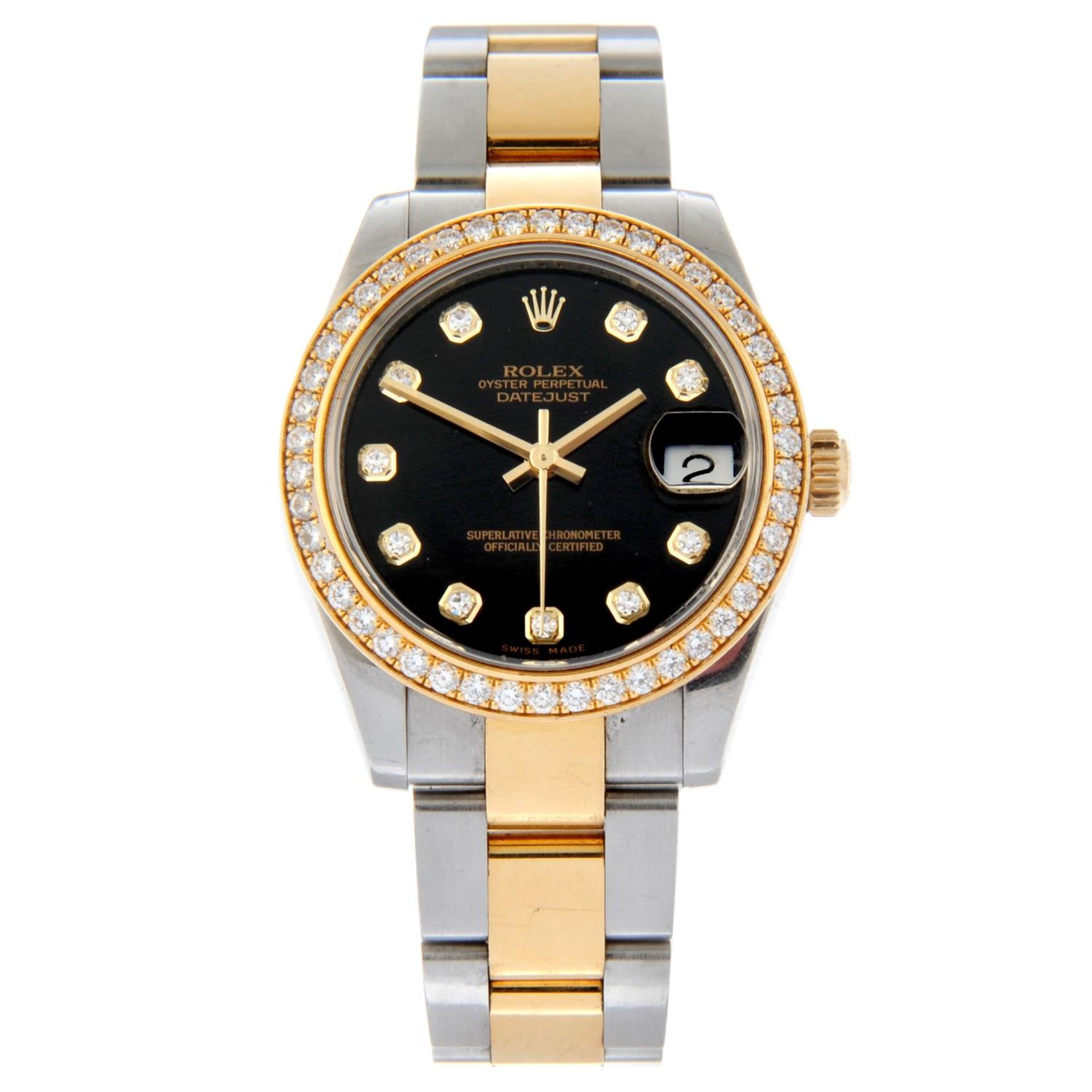 ROLEX - an Oyster Perpetual Datejust 31 bracelet watch.