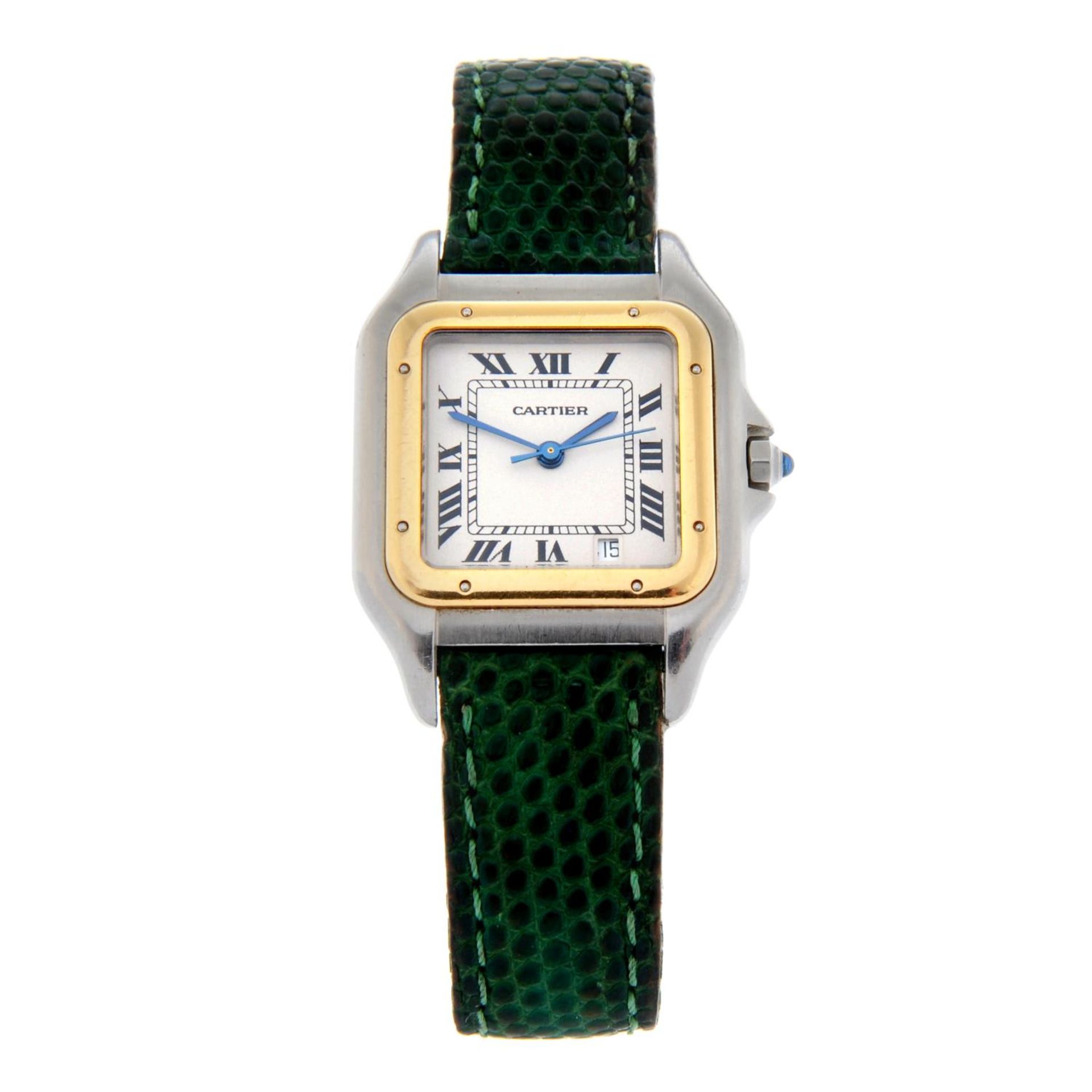 CARTIER - a Panthere wrist watch.