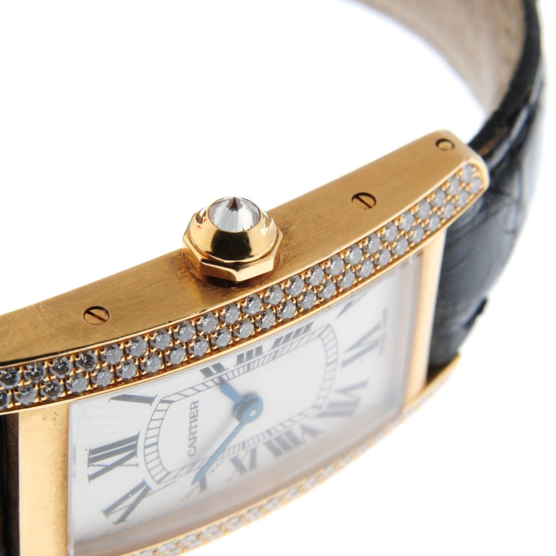 CARTIER - a Tank Americaine wrist watch. - Image 4 of 4