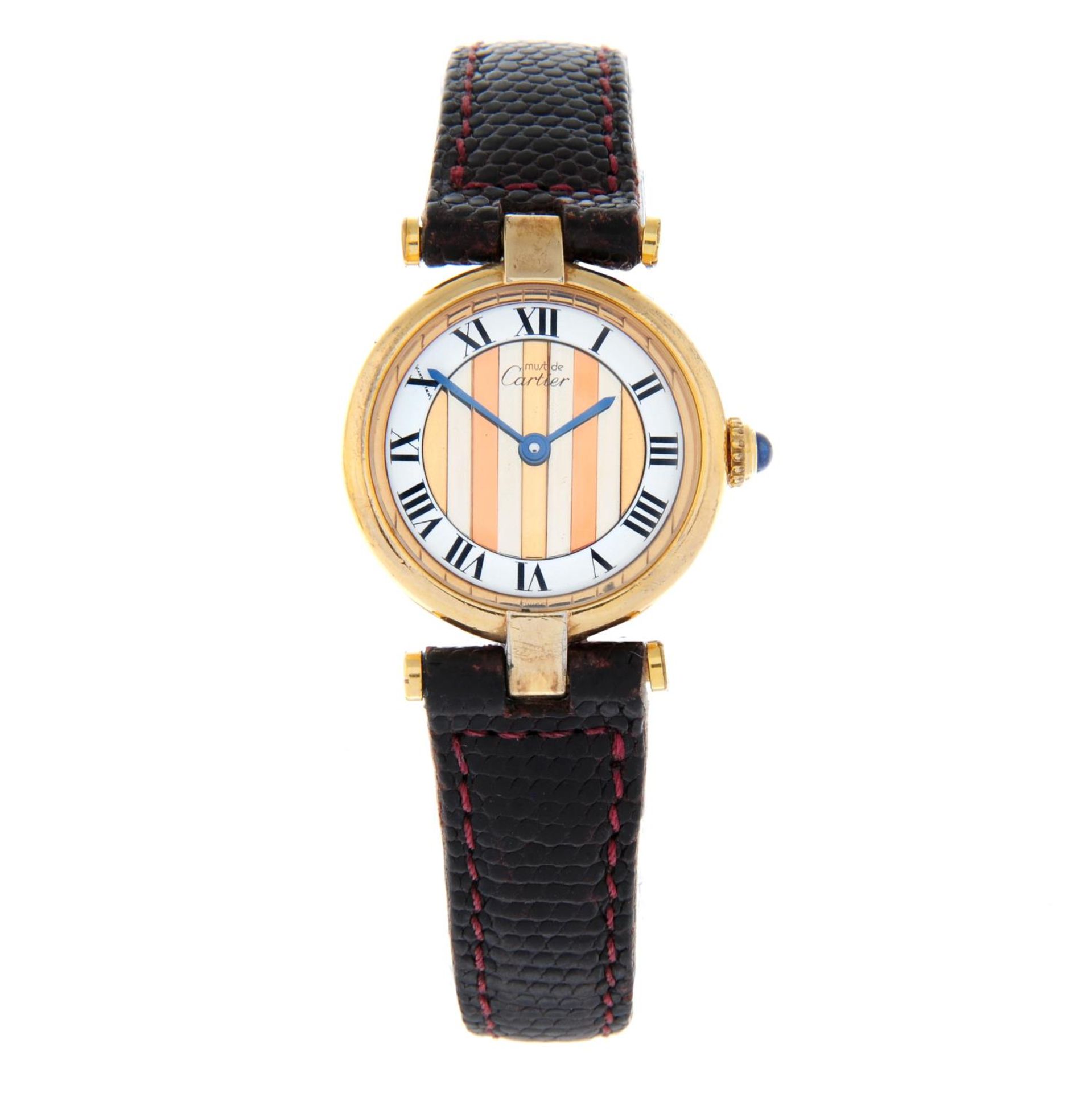 CARTIER - a Must de Cartier wrist watch.