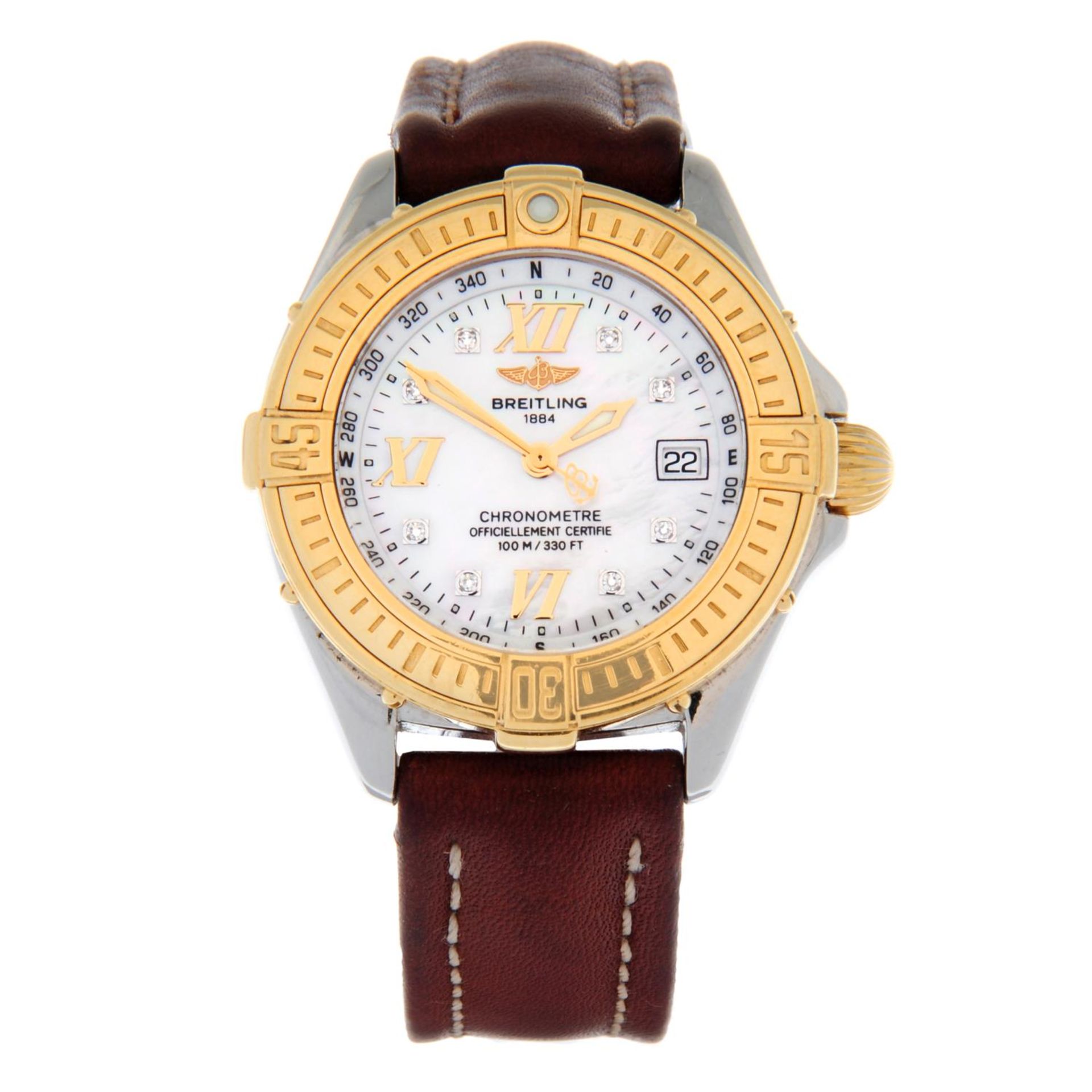 BREITLING - a Starliner wrist watch.