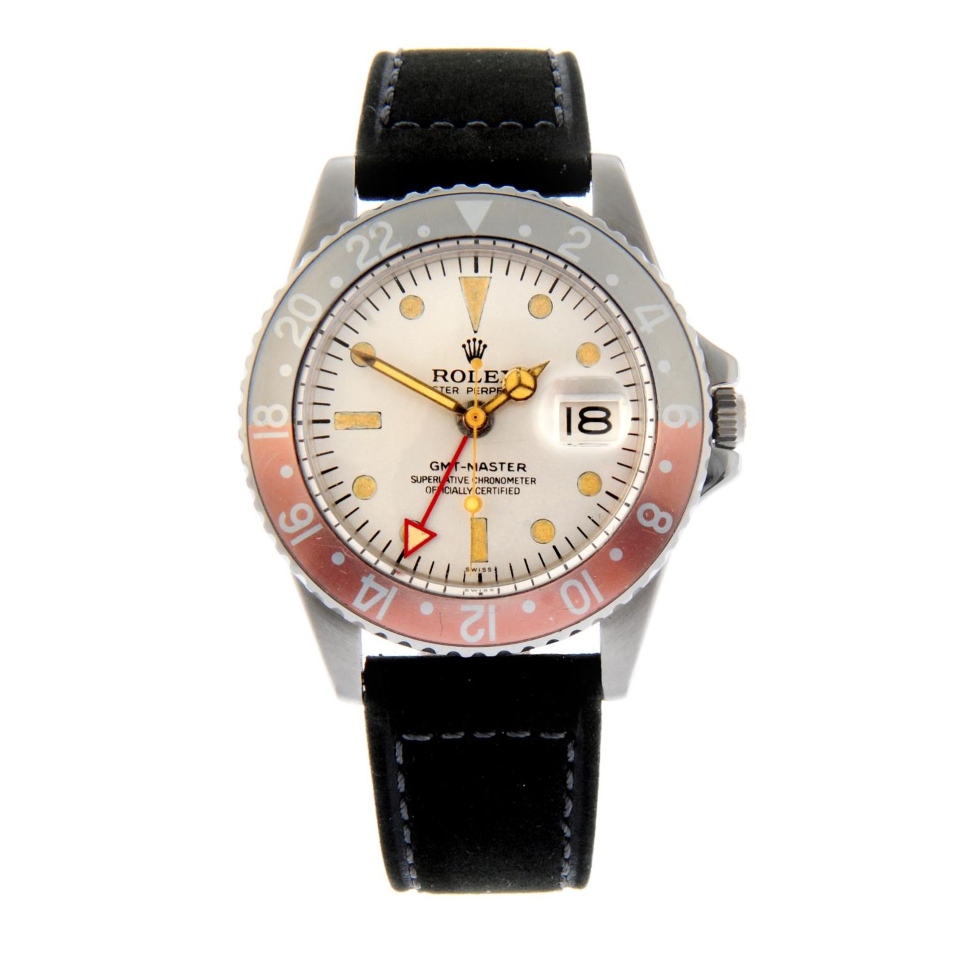 ROLEX - an Oyster Perpetual GMT-Master wrist watch.