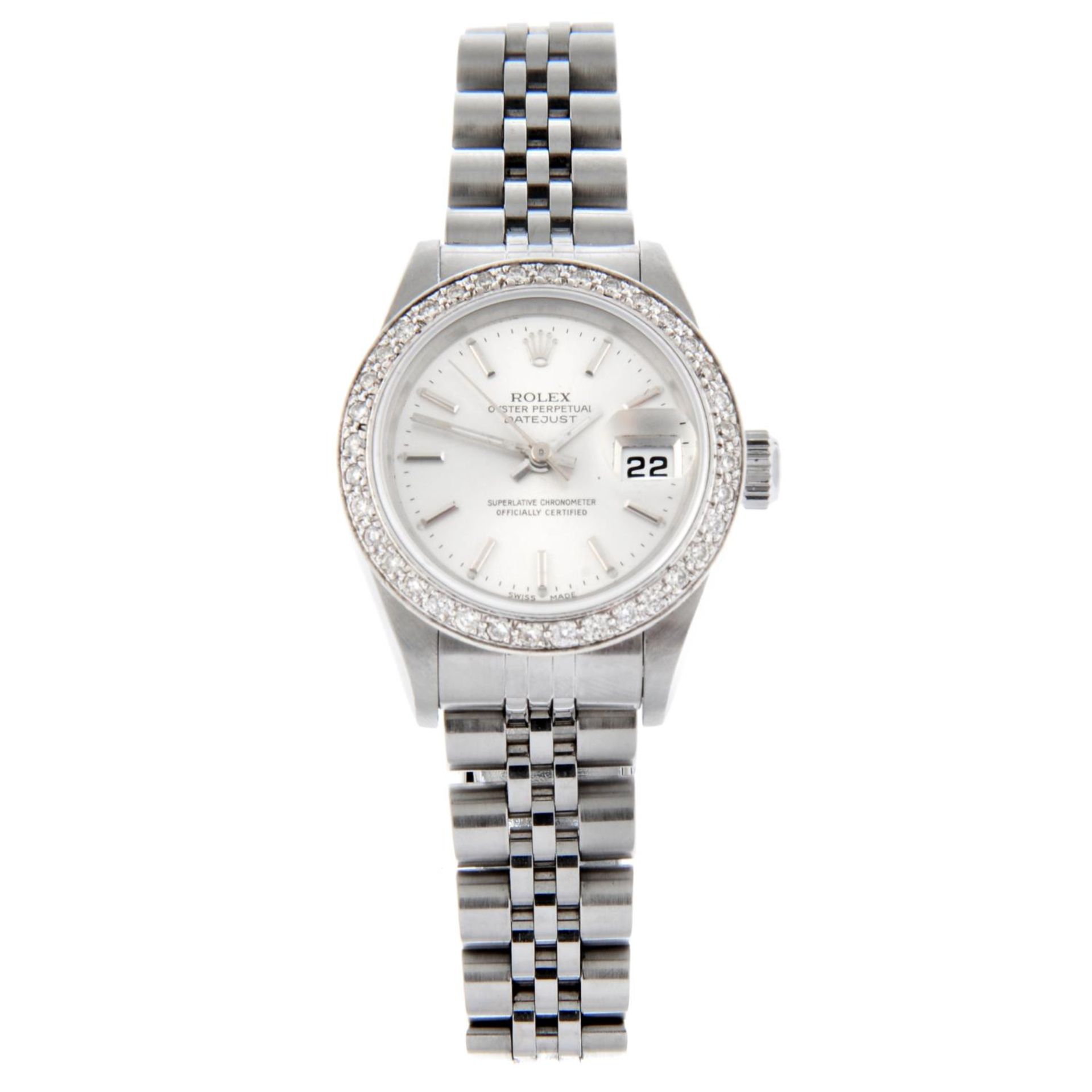 ROLEX - an Oyster Perpetual Datejust bracelet watch.