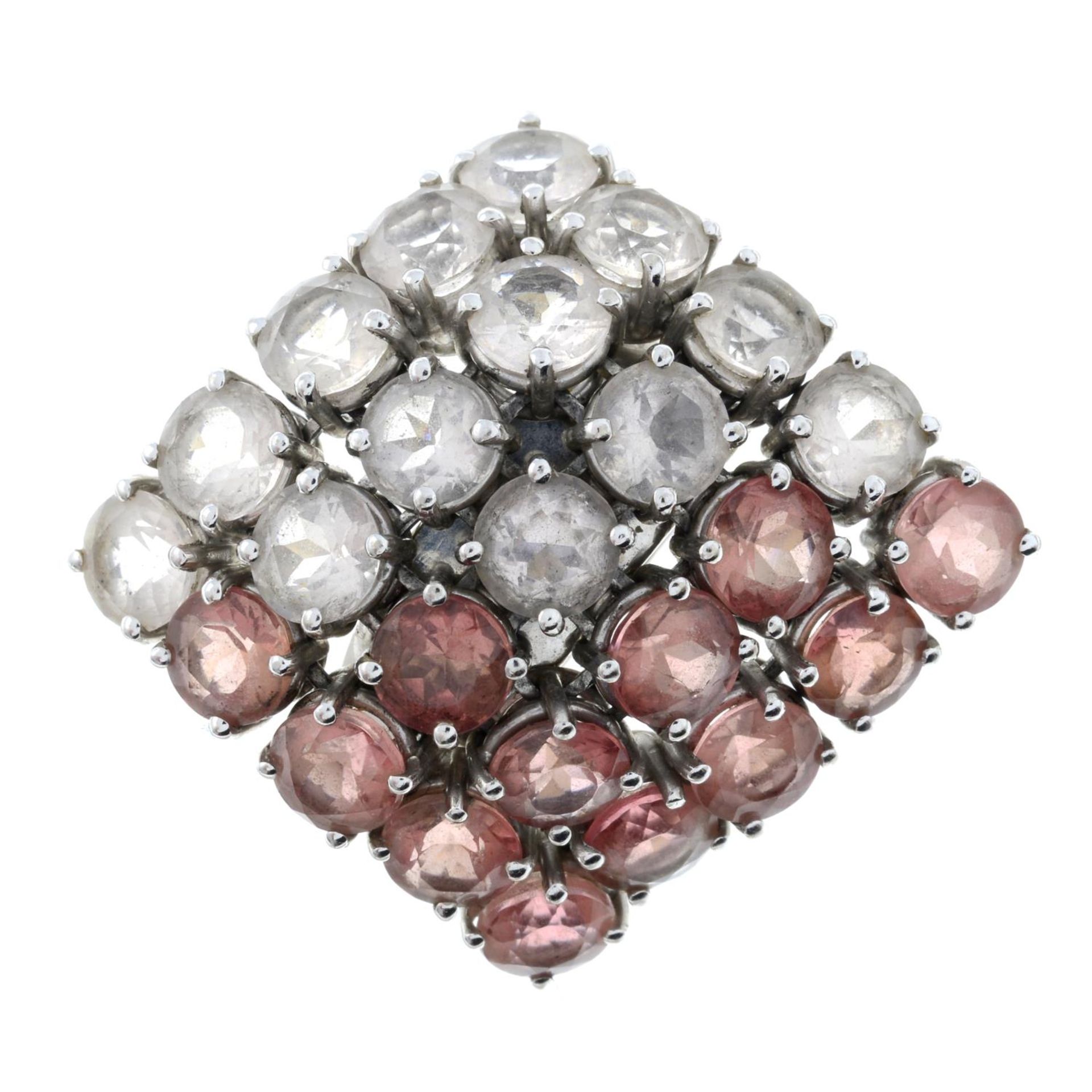 A pink tourmaline and morganite cluster ring, by Gavello.