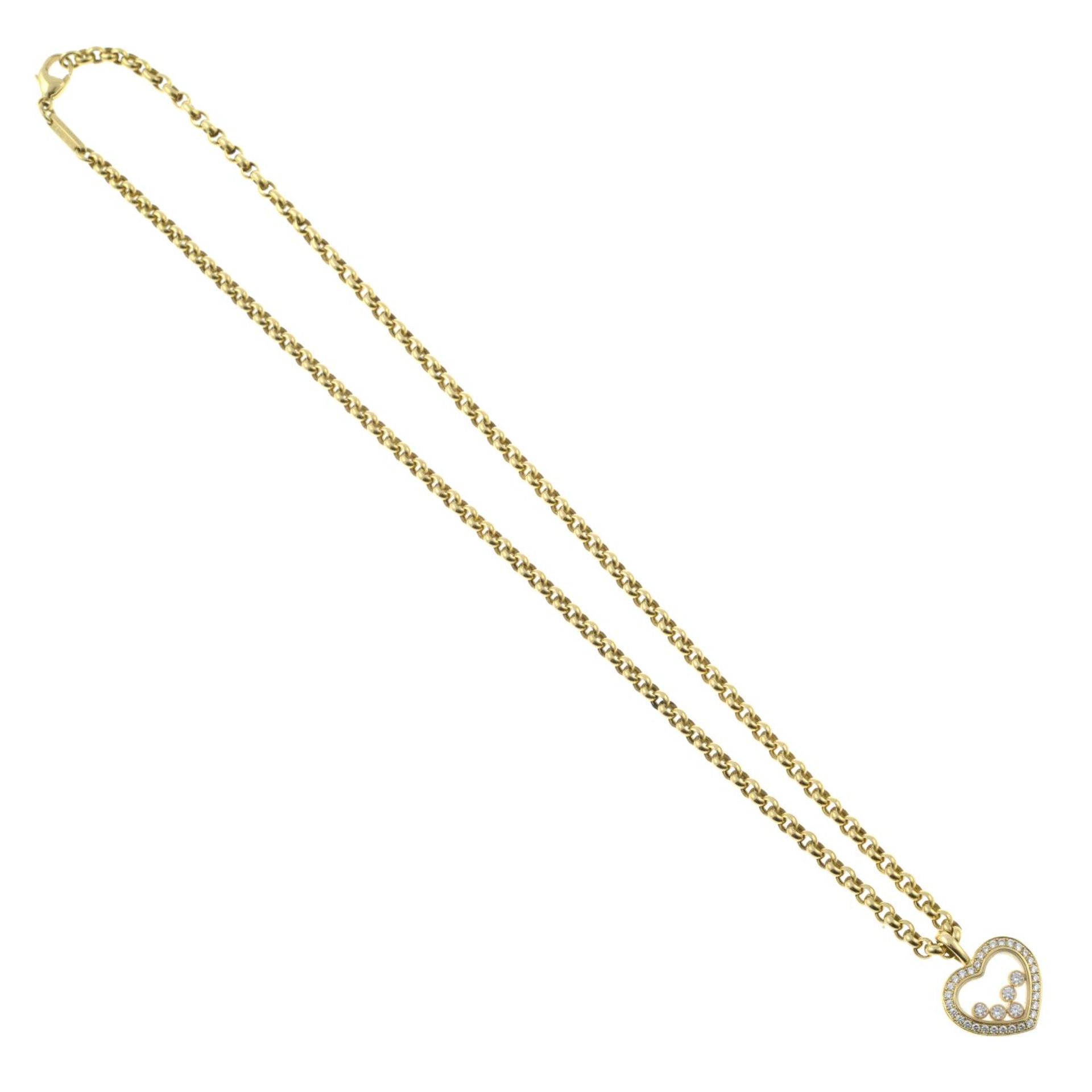 An 18ct gold 'Happy Diamonds' heart-shape pendant, - Bild 3 aus 3