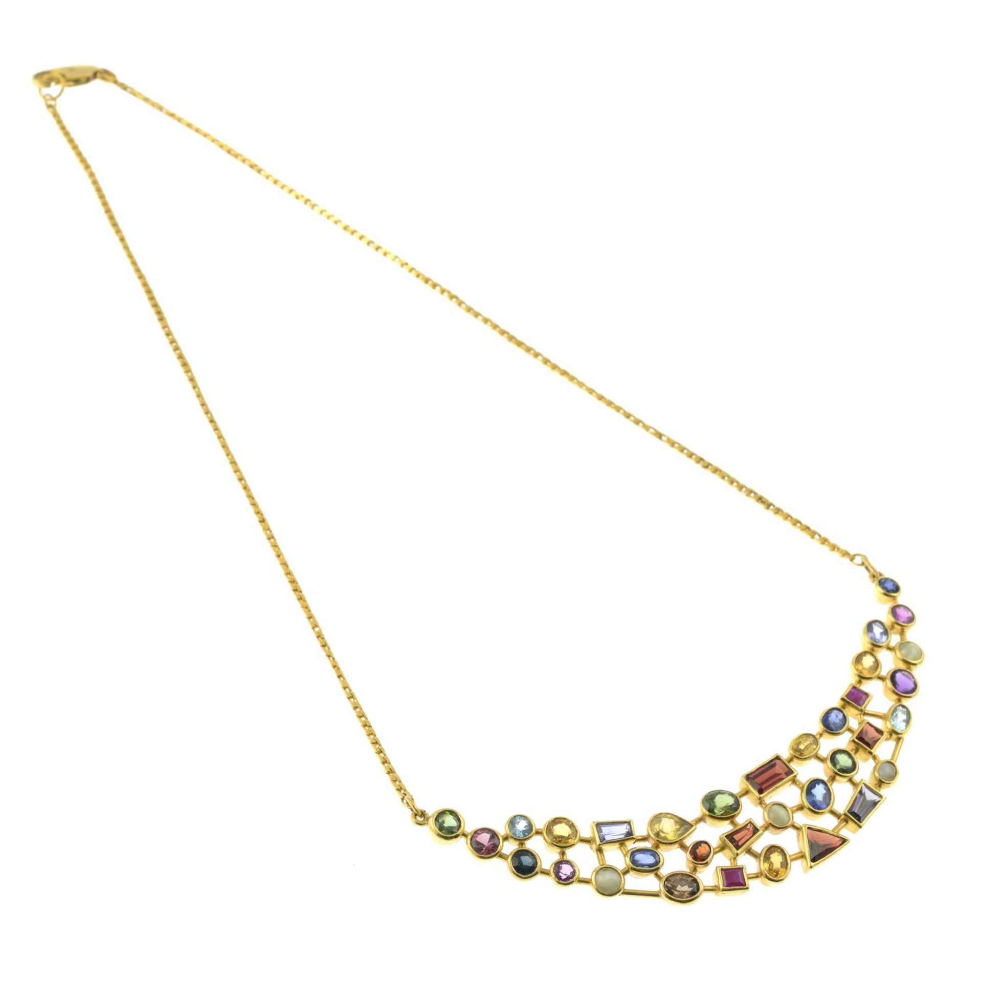 A gem-set necklace.Gems to include ruby, - Bild 3 aus 3