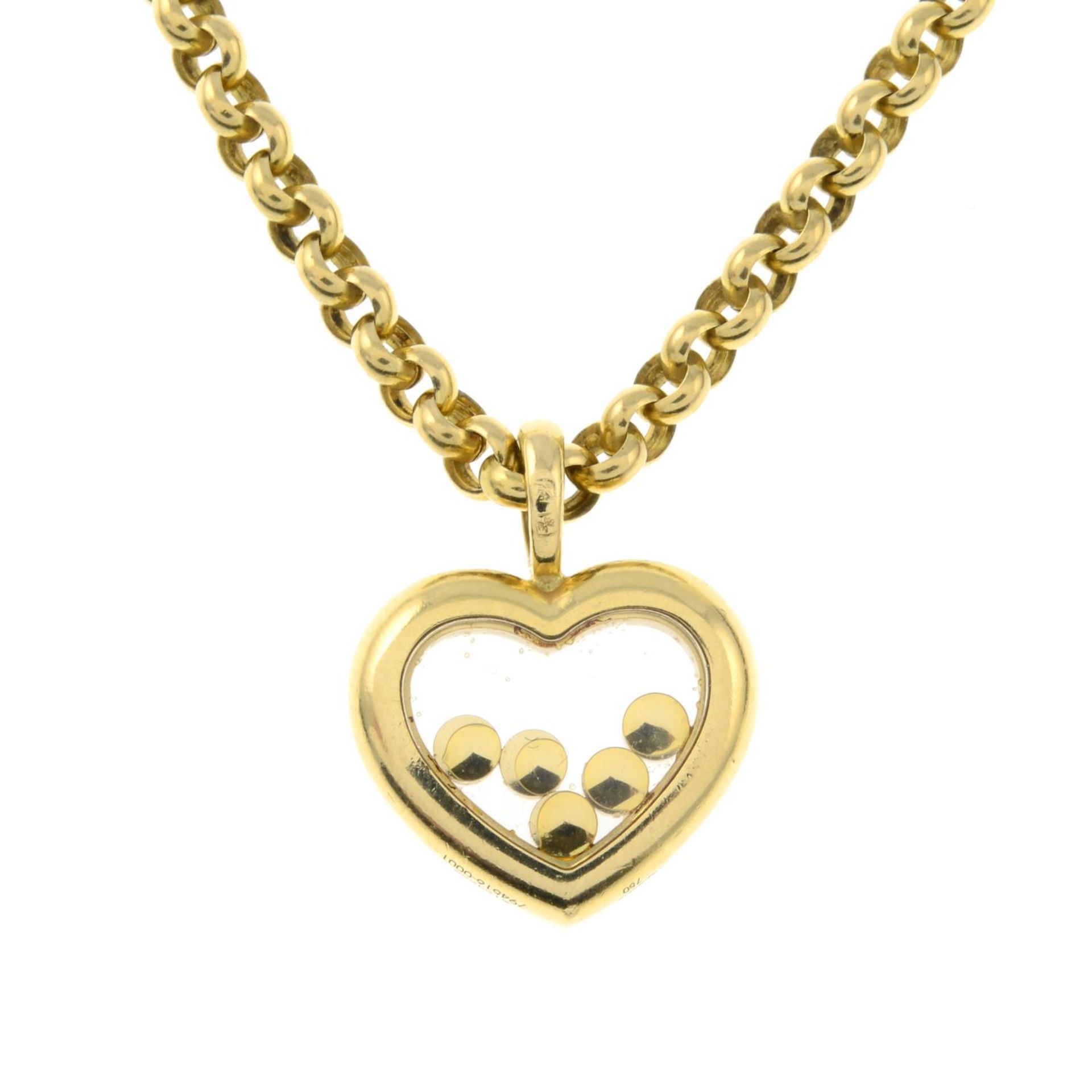 An 18ct gold 'Happy Diamonds' heart-shape pendant, - Bild 2 aus 3