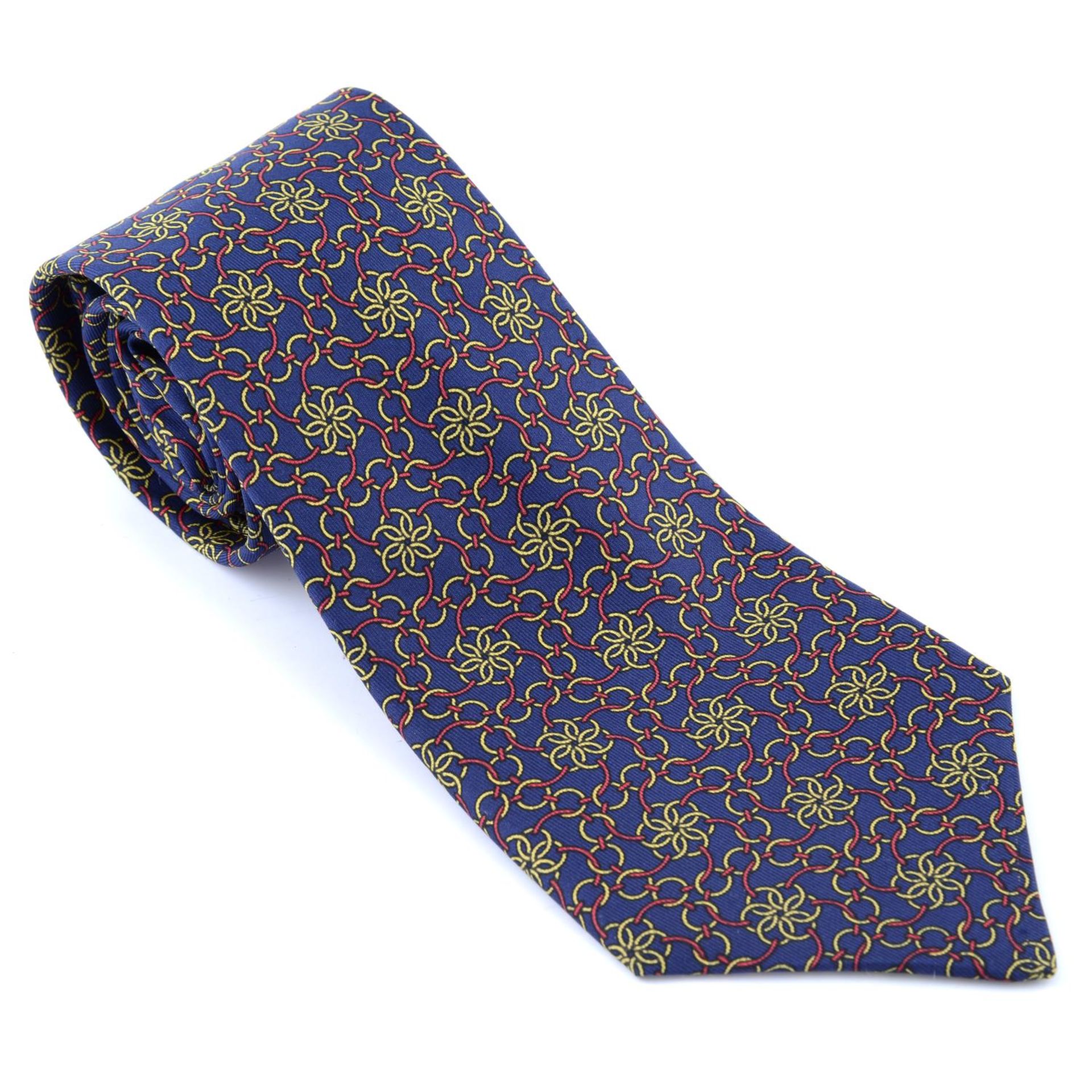 HERMÈS - a silk tie.