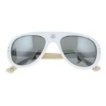 MONCLER - a pair of white sunglasses.