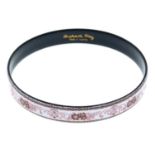 MICHAELA FREY - a vintage enamel bangle.Signed Michaela Frey.Inner diameter 6.1cms.