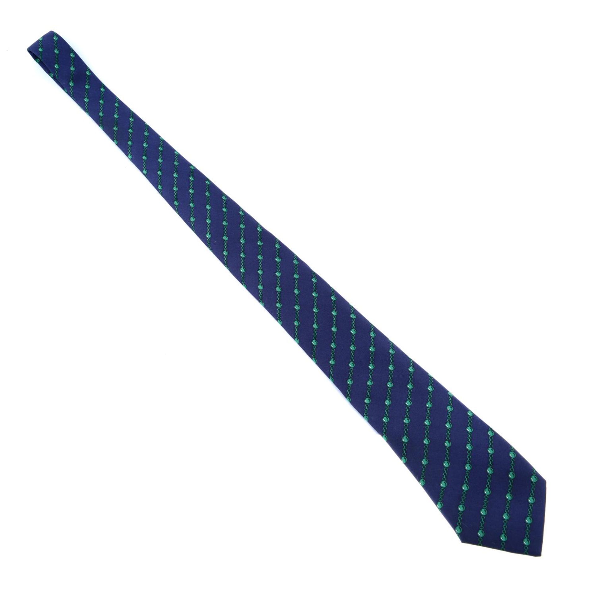 HERMÈS - a silk tie. - Bild 2 aus 3