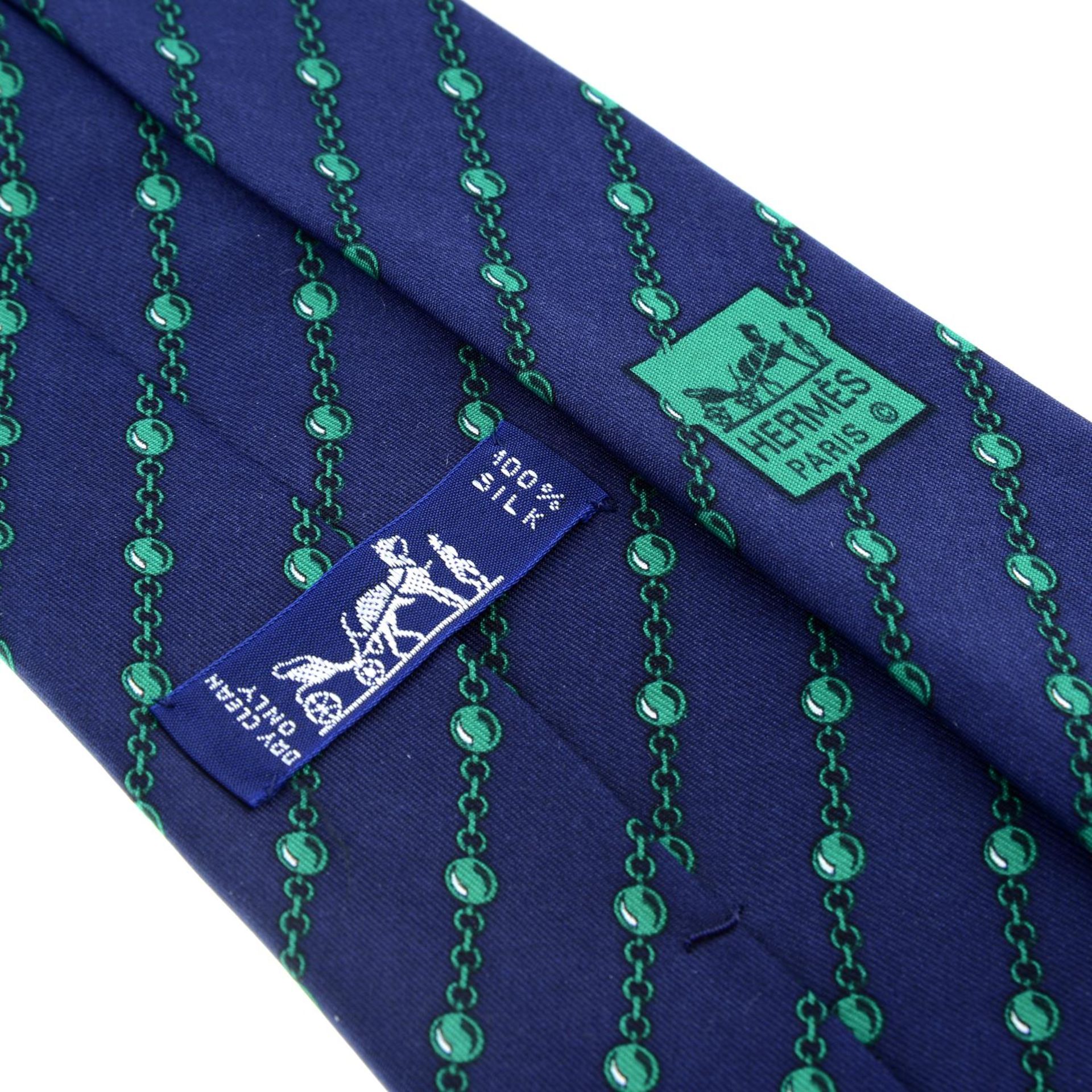 HERMÈS - a silk tie. - Bild 3 aus 3