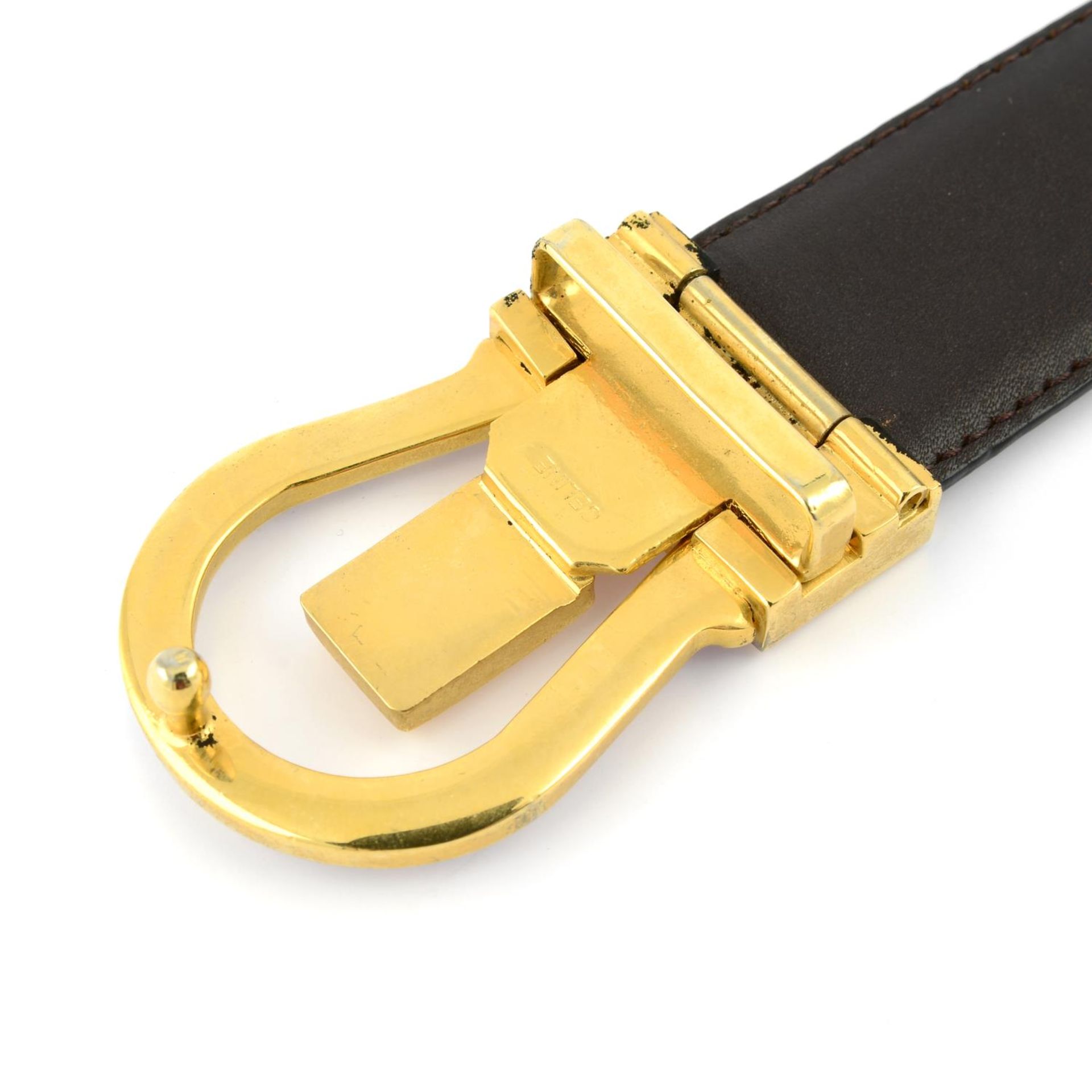 CÉLINE - a black leather belt. - Bild 3 aus 3