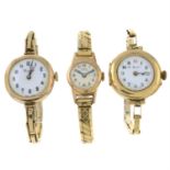 Three Lady's expandable wrist watches. One AF.