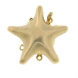 A 9ct gold clasp of a starfish.