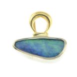 A boulder opal pendant.