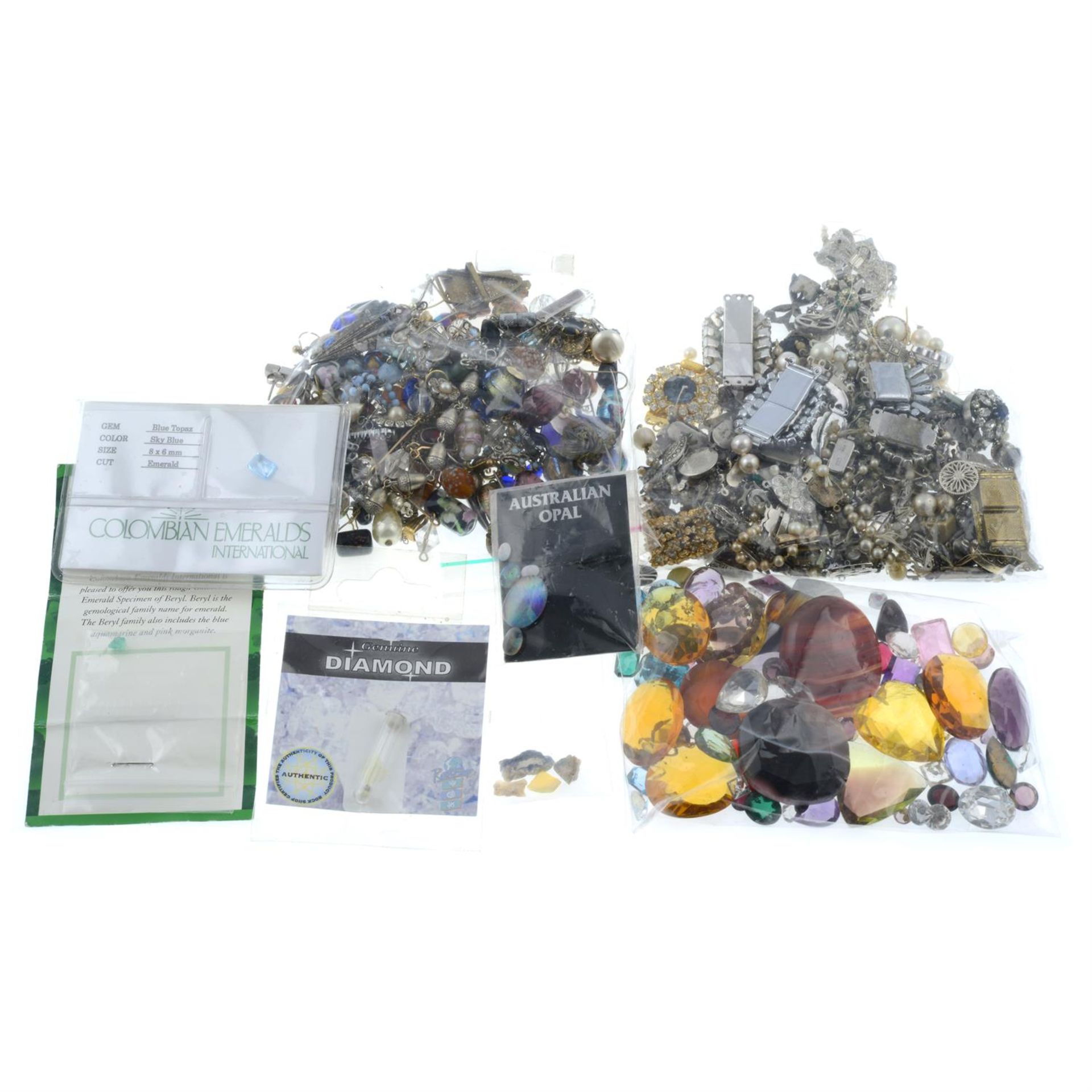 A selection of jewellery components and gemstones. Some AF. - Image 2 of 2