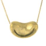 A 'Bean Design' pendant with chain, by Elsa Peretti for Tiffany & Co.