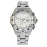 TAG HEUER - a stainless steel Aquaracer chronograph bracelet watch.