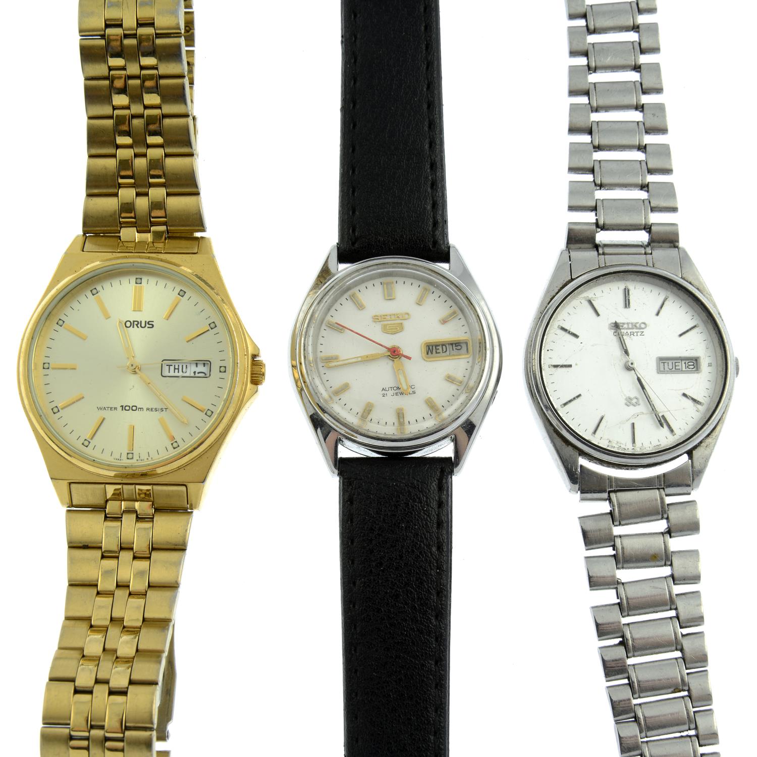 A group of ten assorted watches, to include examples by Seiko.