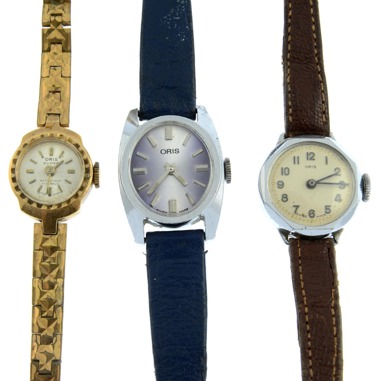 A bag of assorted mechanical lady's Oris watches.