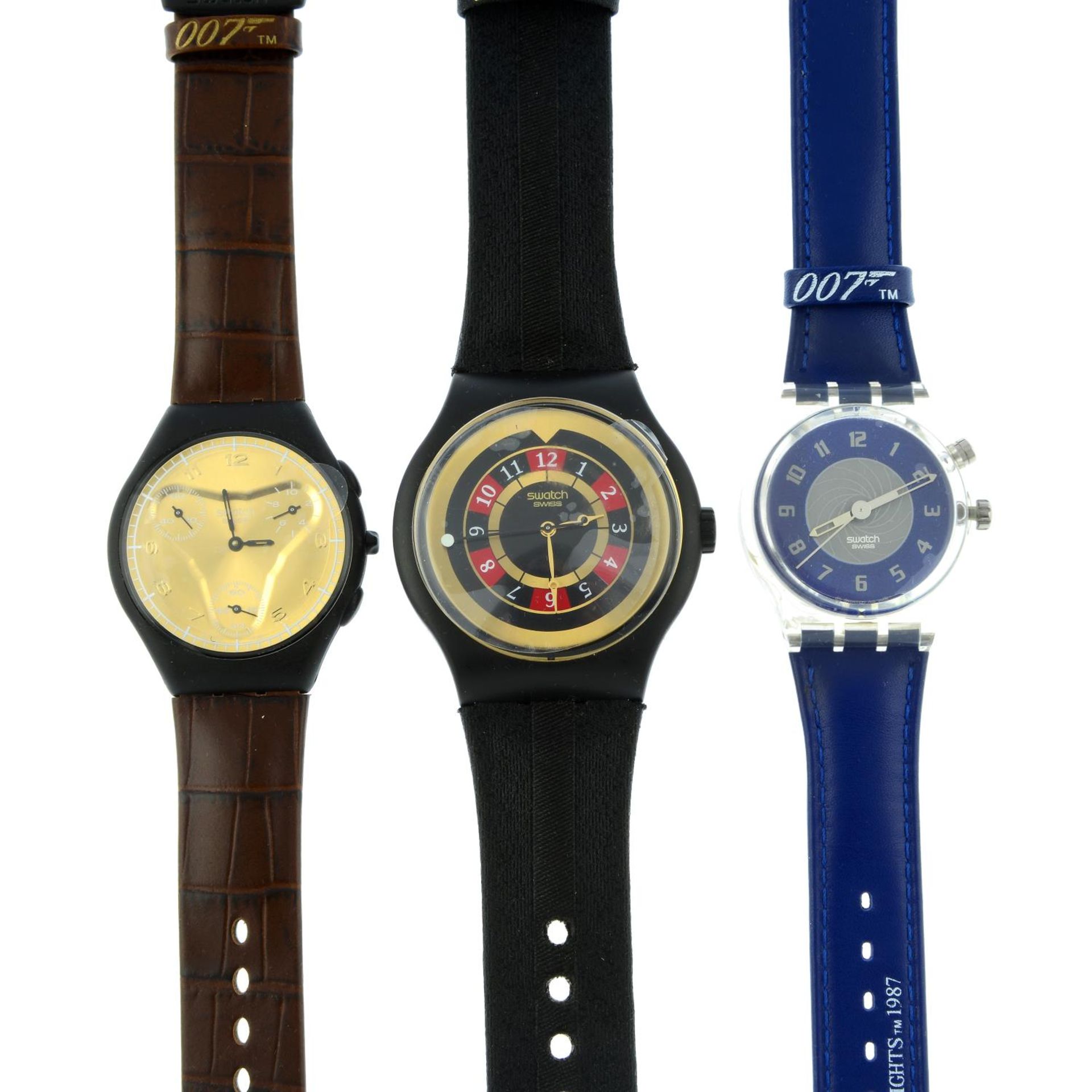 SWATCH - a limited edition 'James Bond' collection of twenty watches with presentation case. - Image 3 of 14