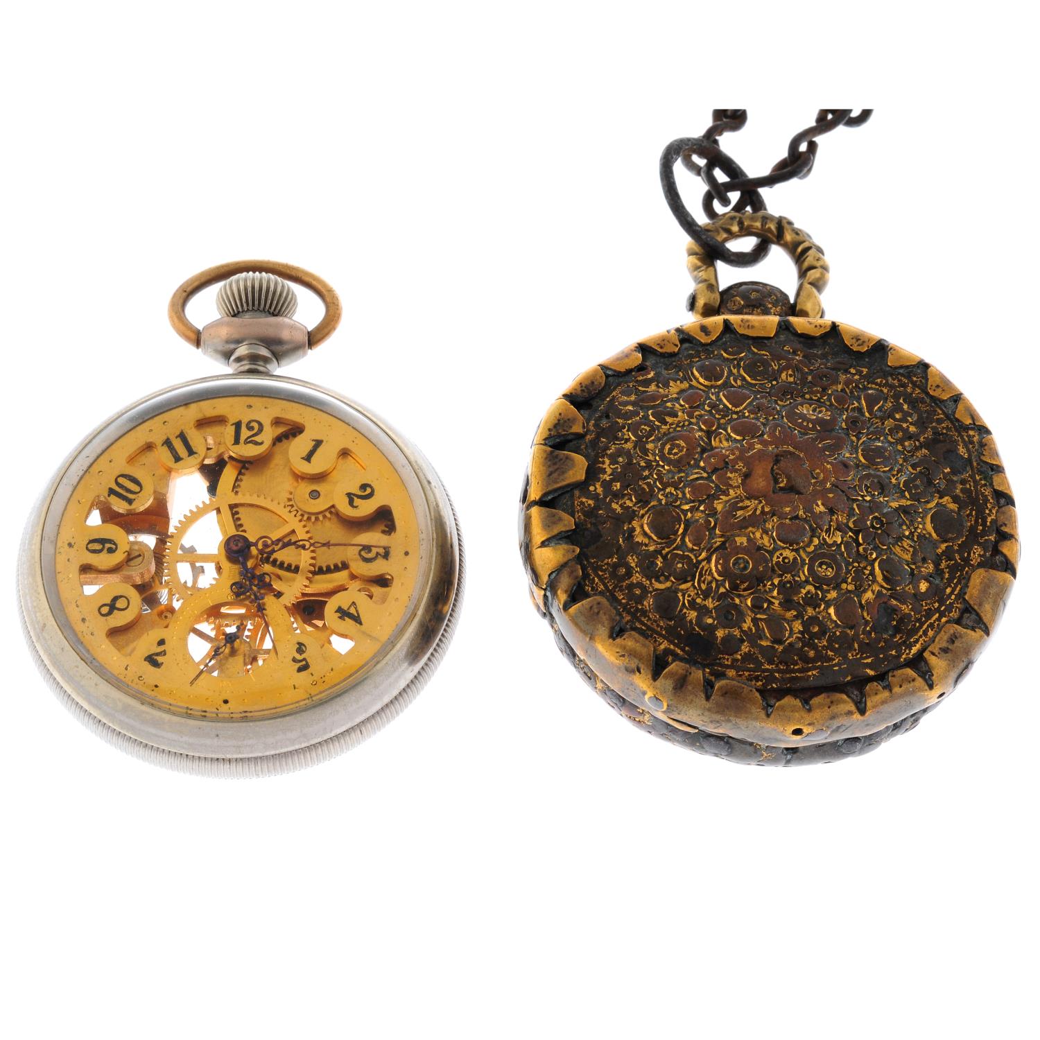 An open face pocket watch by Waltham. - Image 3 of 4