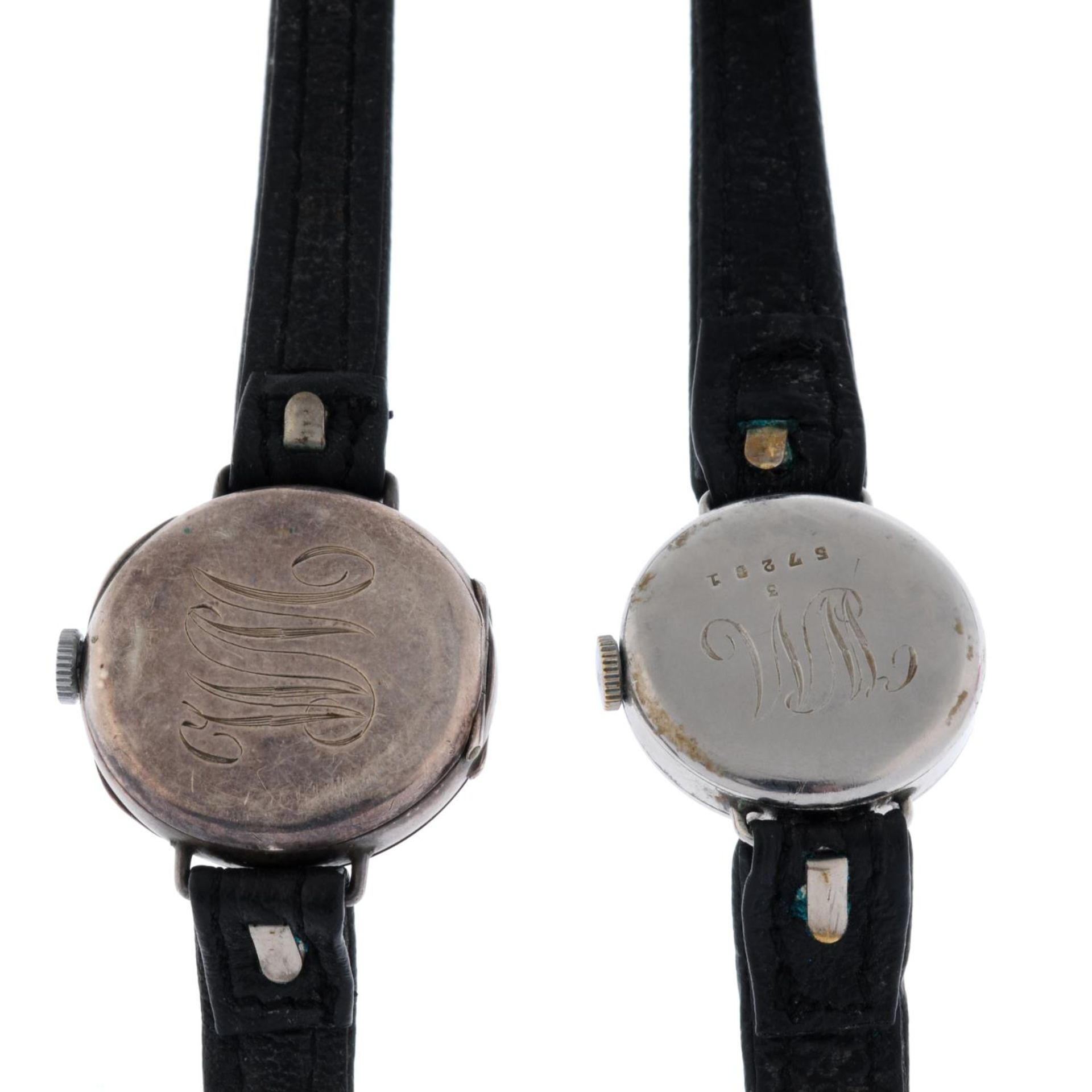 A trench style wrist watch. - Image 2 of 2