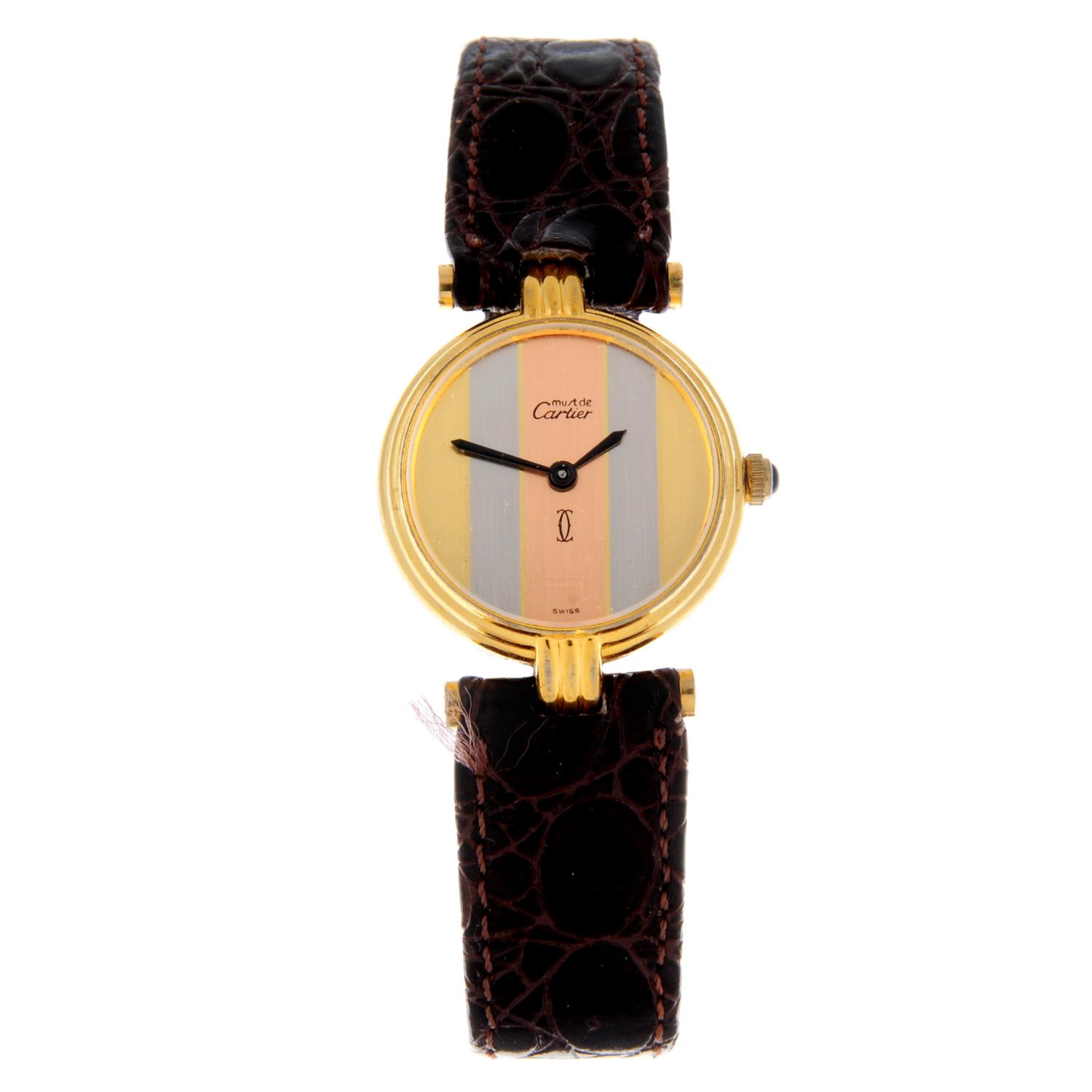 CARTIER - a Must De Cartier Vendome wrist watch.