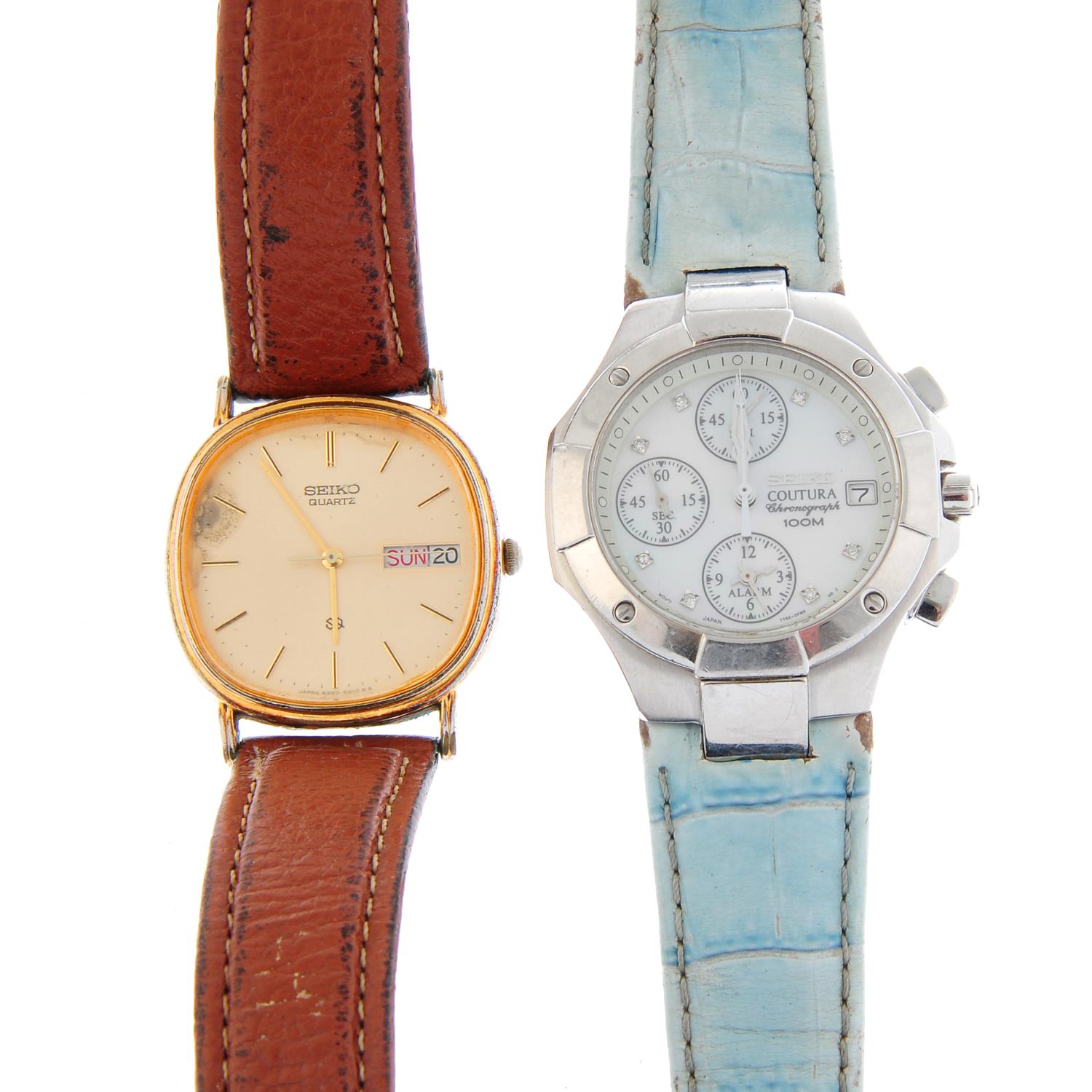 A group of ten assorted Seiko watches. - Image 2 of 4