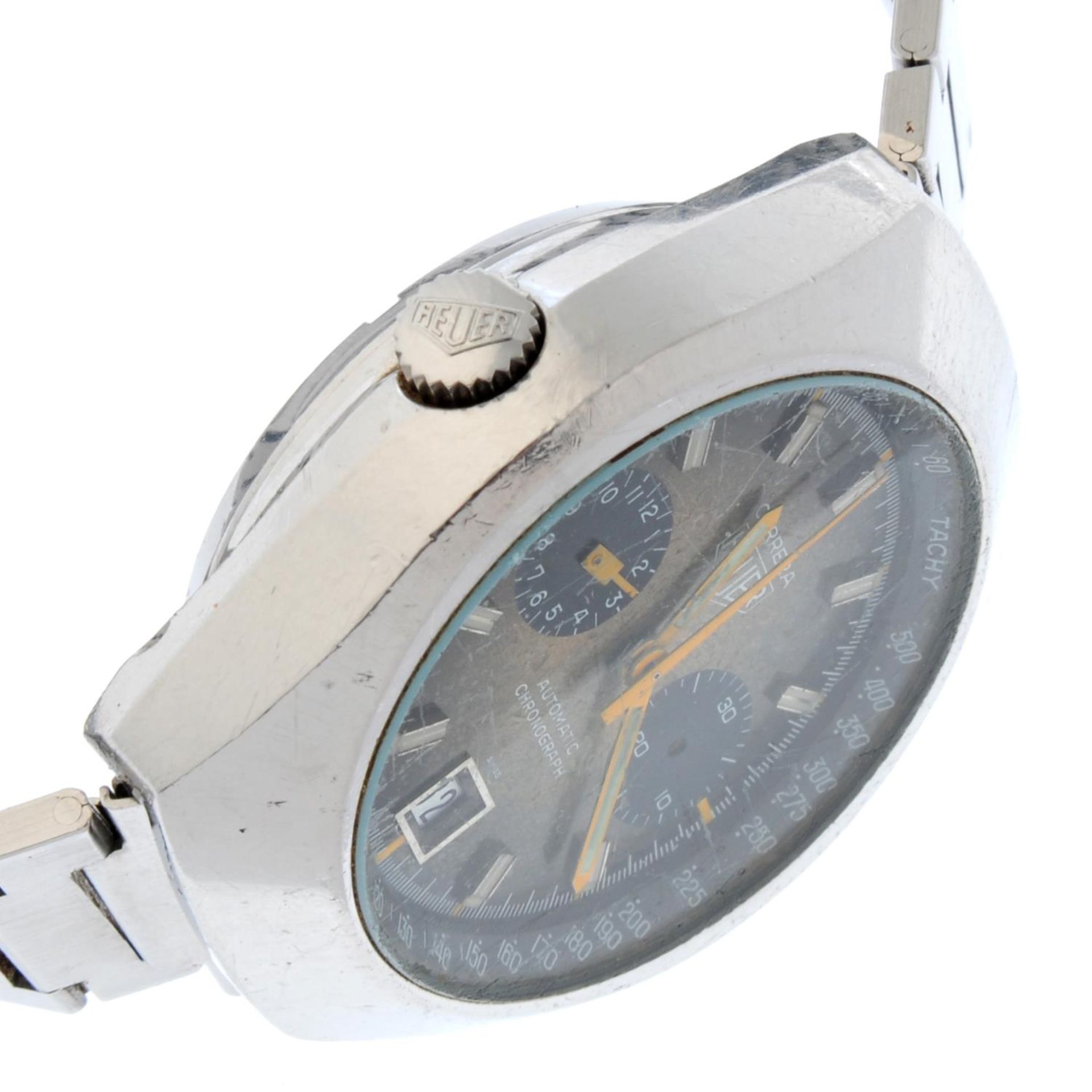 HEUER - a Carrera chronograph bracelet watch. - Bild 3 aus 6