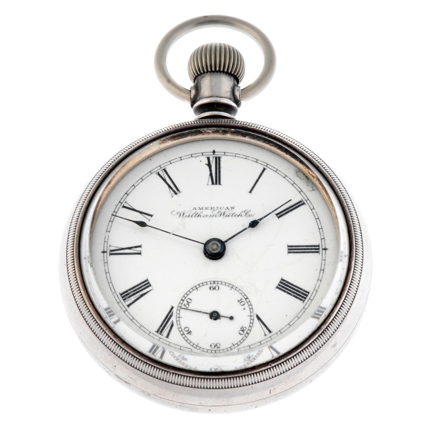 An open face pocket watch by Waltham.